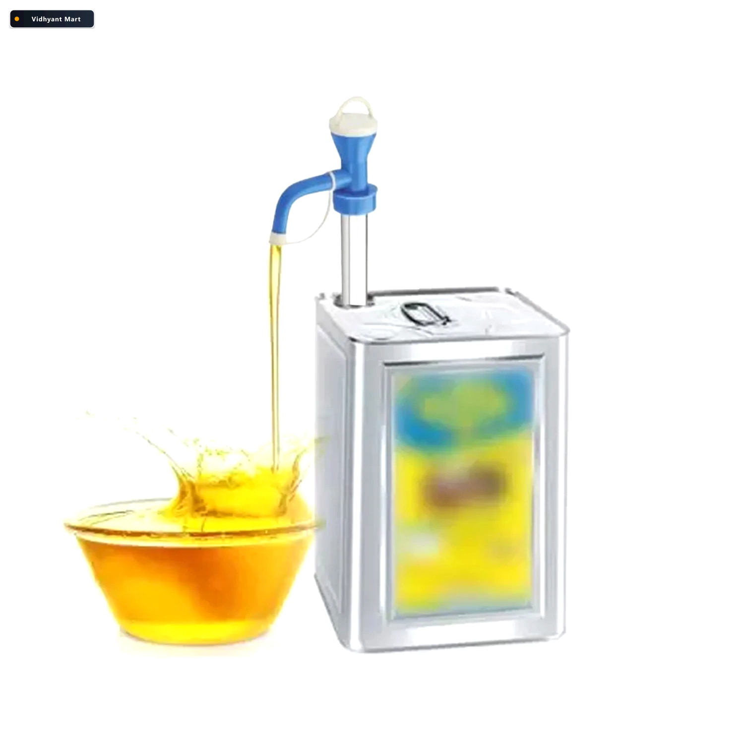 Vidhyant Mart Stainless Steel Oil Dispenser Manual Hand Pump Deo 2