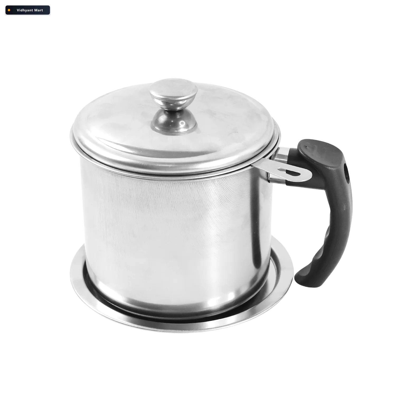 Vidhyant Mart Stainless Steel Oil Filter Pot 13l Durable Reusabl 4