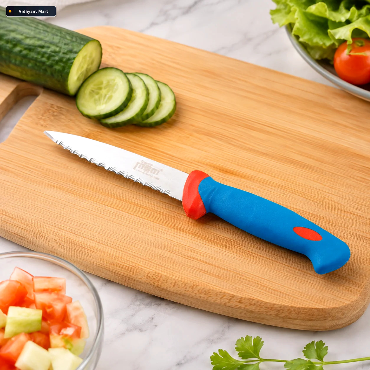 Vidhyant Mart Stainless Steel Paring Knife Sharp Comfortable Gri 1