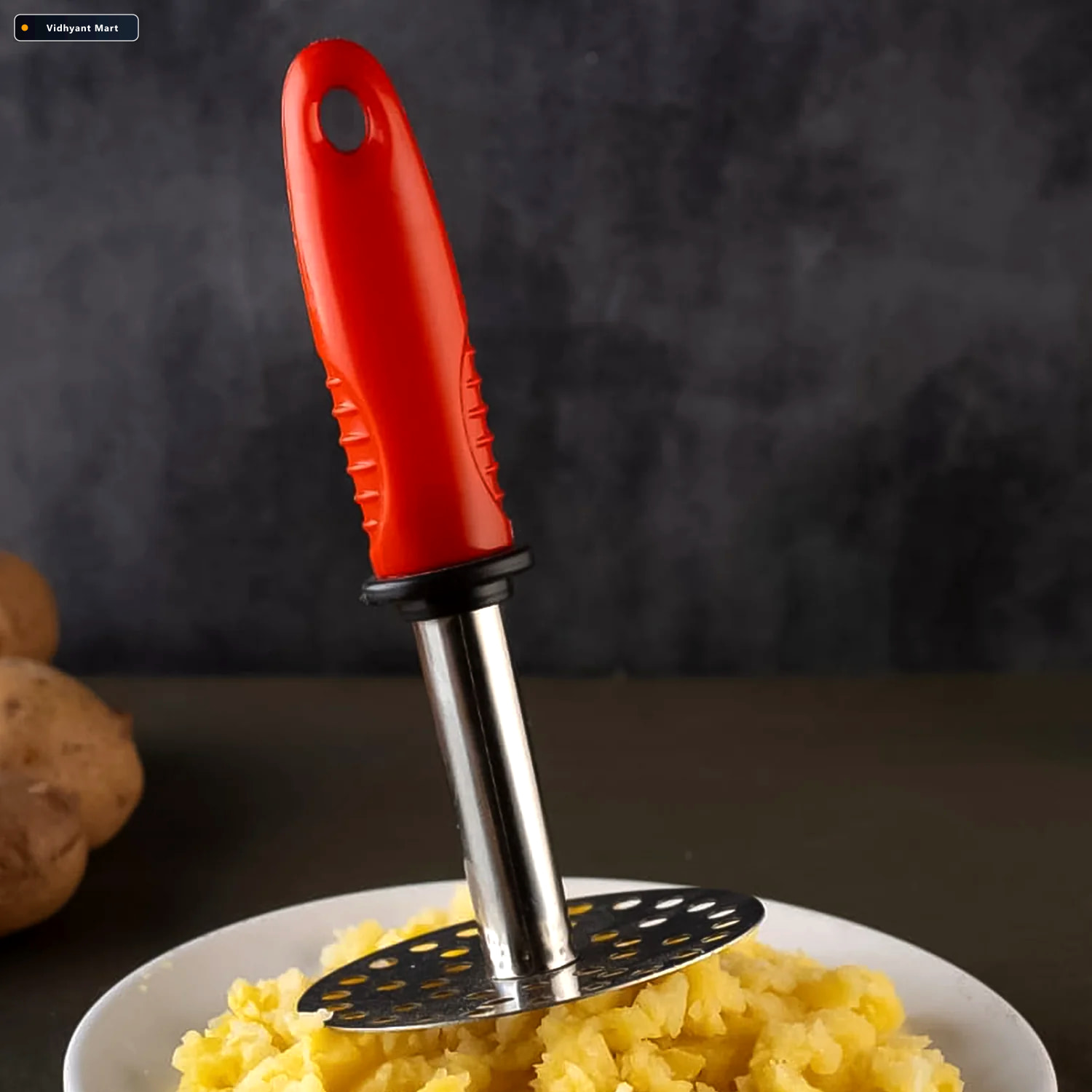 Vidhyant Mart Stainless Steel Pav Bhaji Masher Durable Easy To H 2