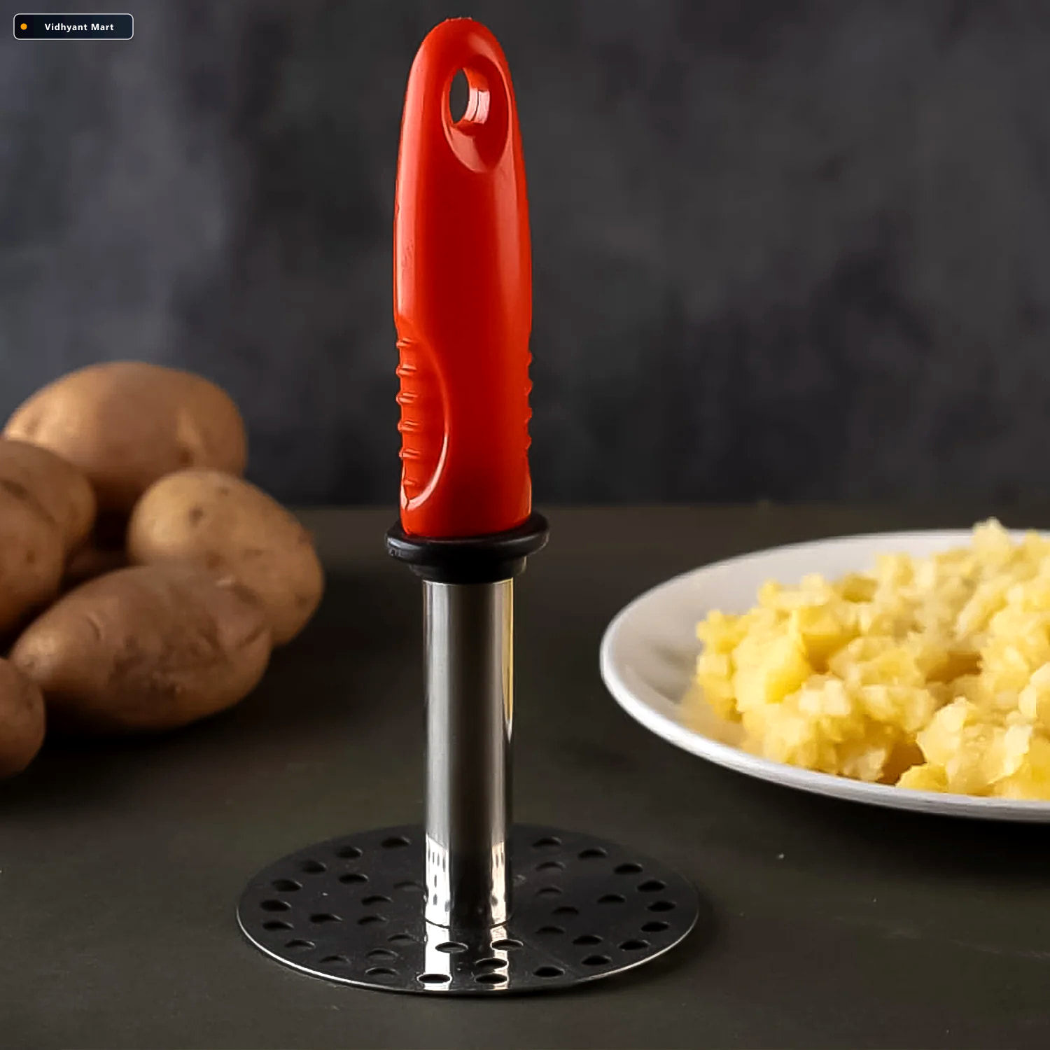 Vidhyant Mart Stainless Steel Pav Bhaji Masher Durable Easy To H 3