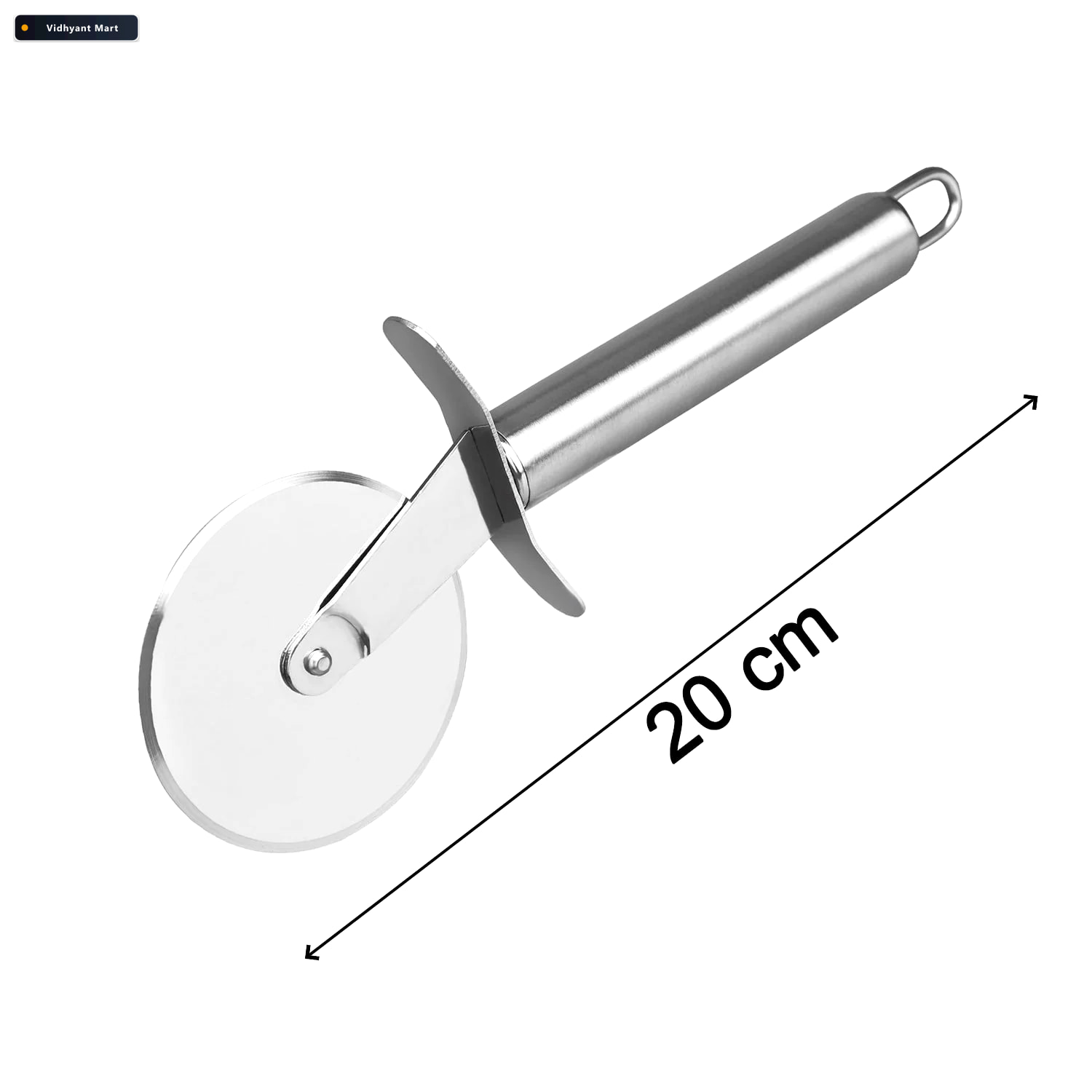 Vidhyant Mart Stainless Steel Pizza Cutter Multi Use Slicer Quic 4