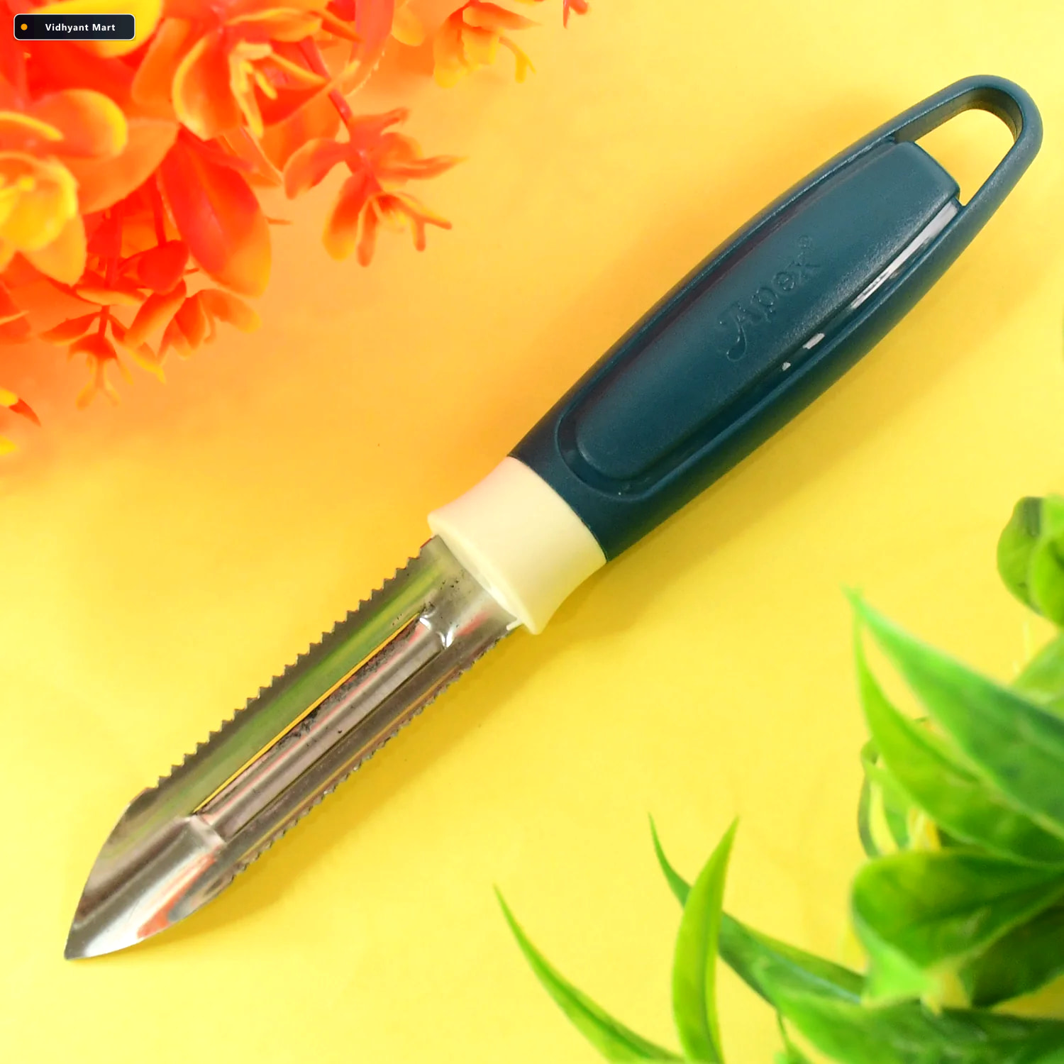 Vidhyant Mart Stainless Steel Potato Peeler Sharp Serrated Blade 3