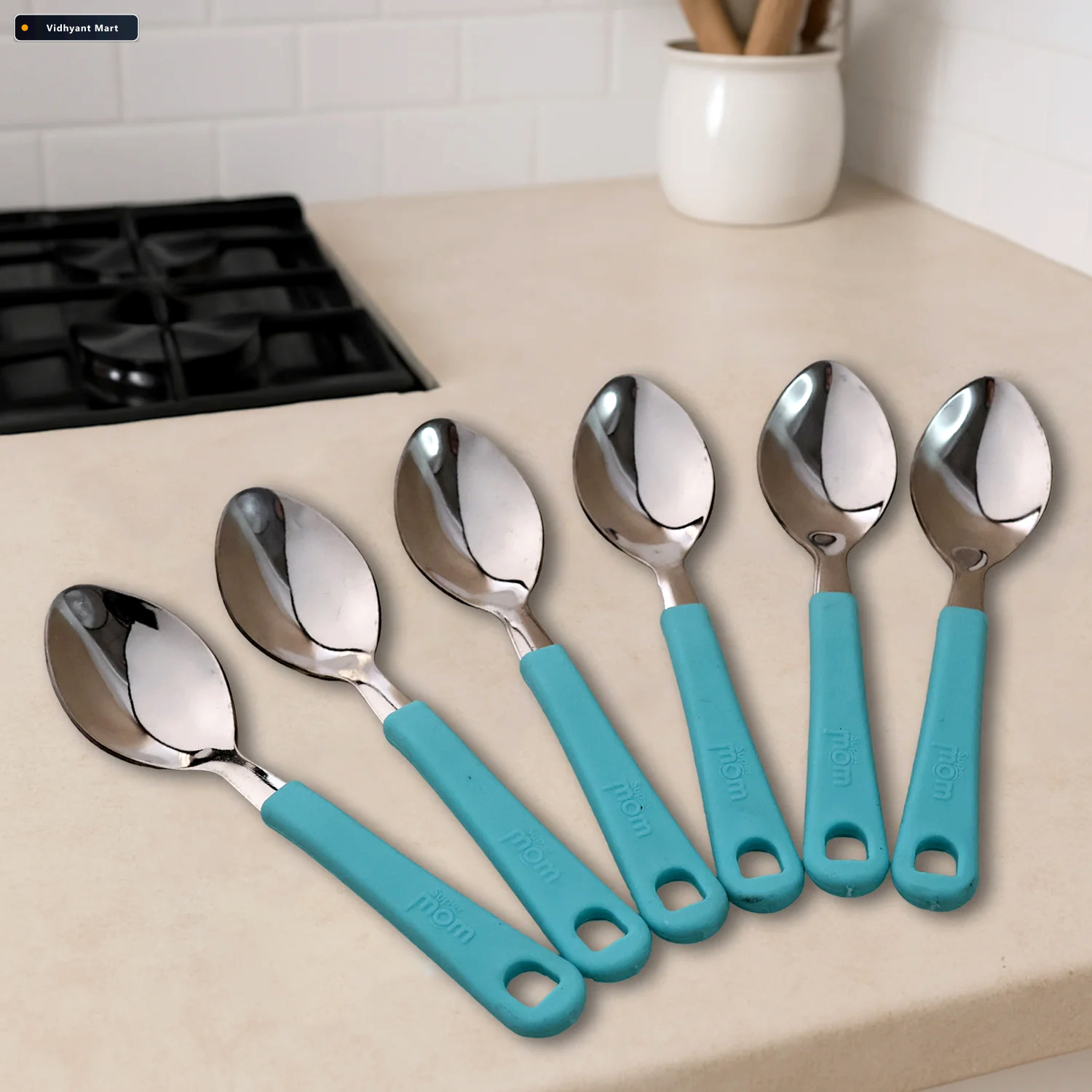 Vidhyant Mart Stainless Steel Tea Spoon Set Durable Comfortable 3