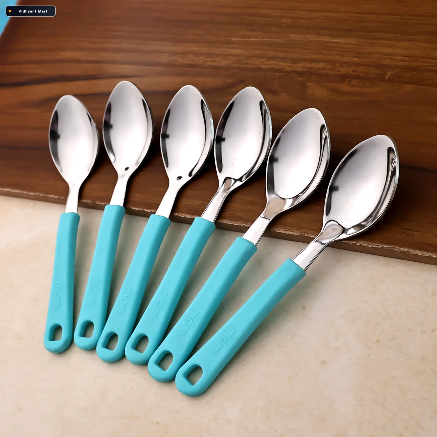 Vidhyant Mart Stainless Steel Tea Spoon Set Durable Comfortable 4