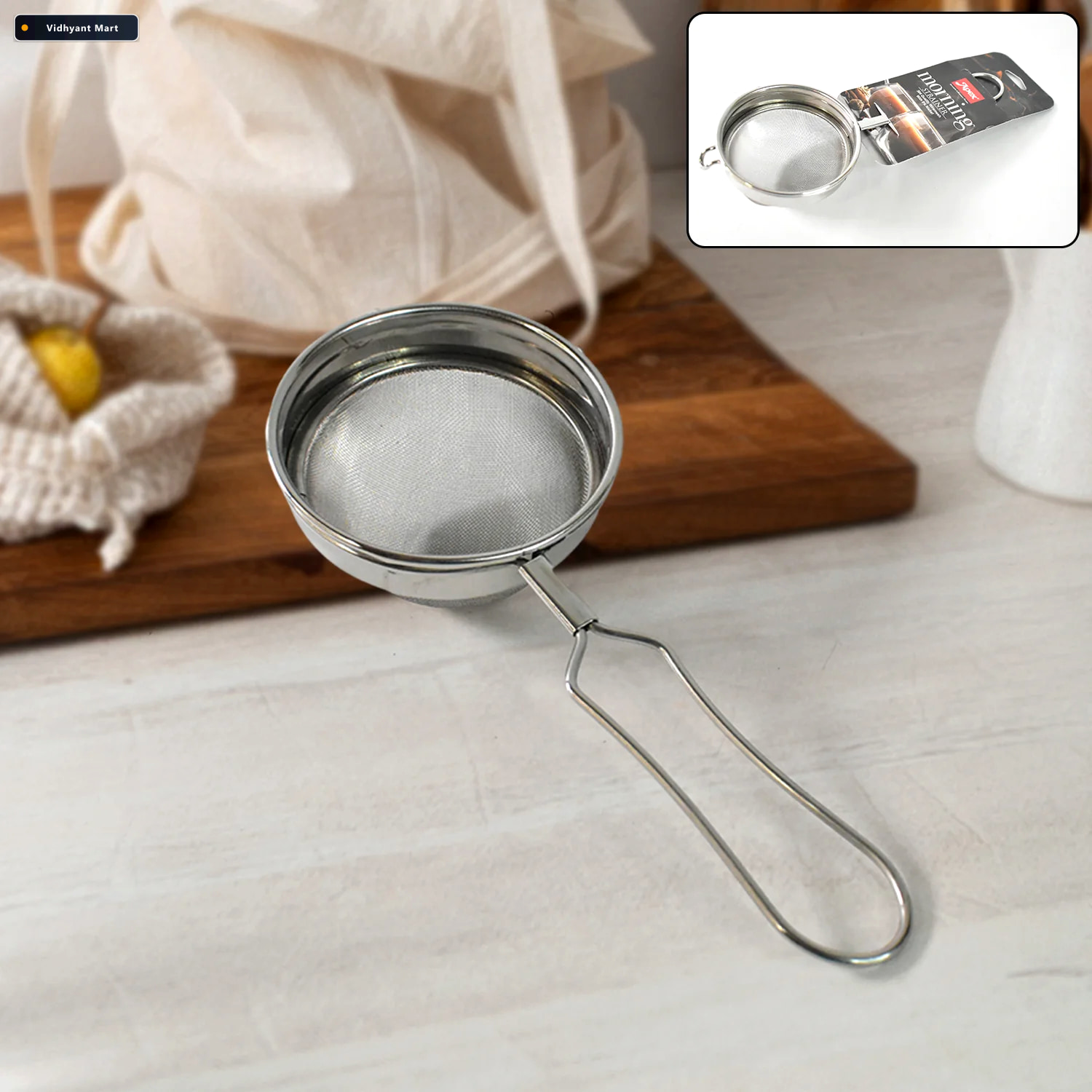 Vidhyant Mart Stainless Steel Tea Strainer Durable Fine Mesh Fil 1