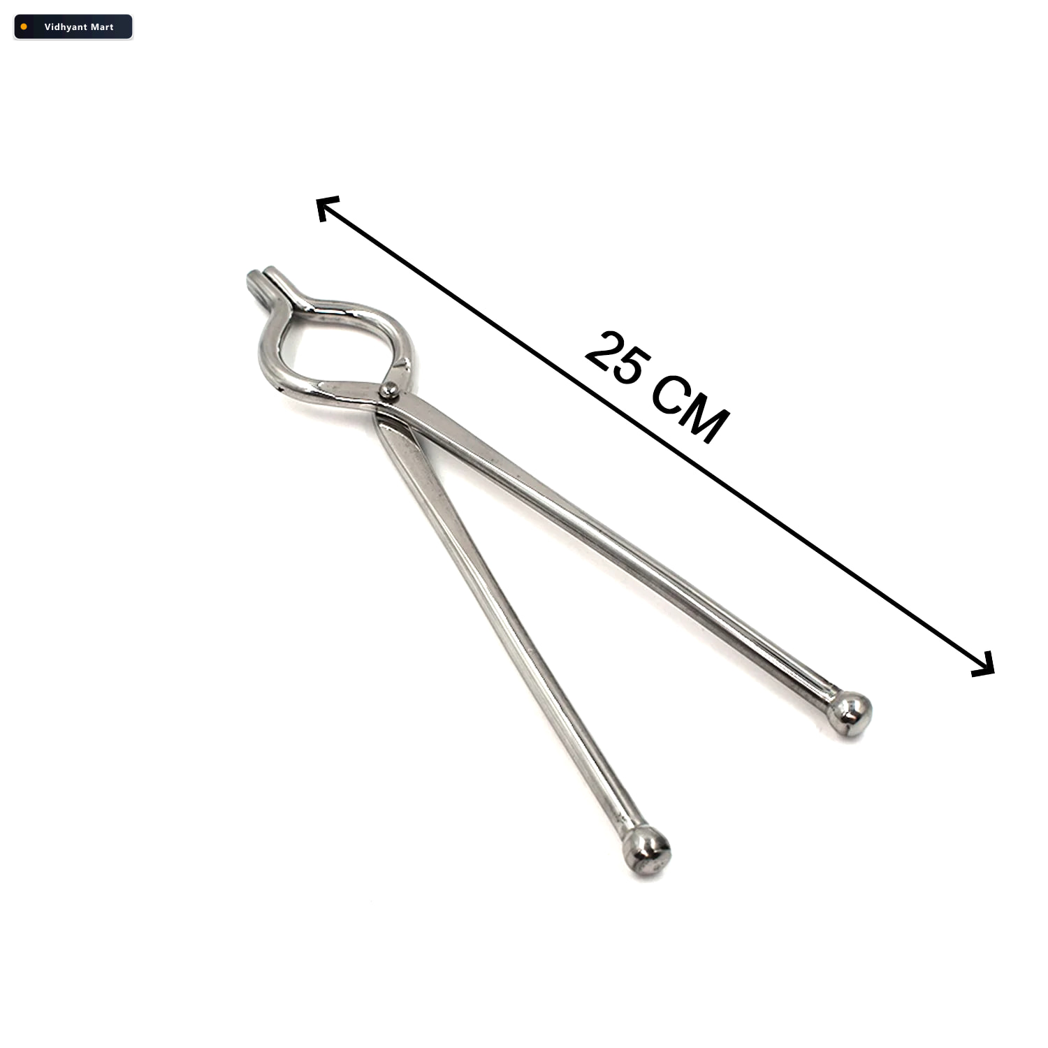 Vidhyant Mart Stainless Steel Tongs Unbreakable 8mm Goti Sansi G 4