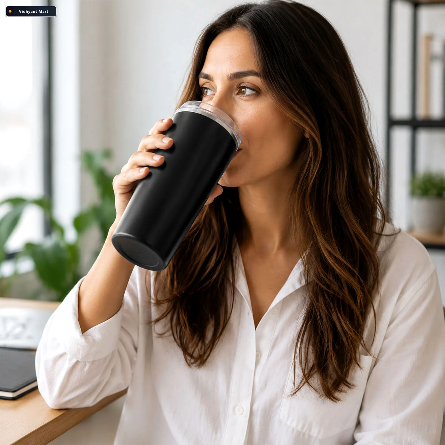 Vidhyant Mart Stainless Steel Travel Mug 600ml Lightweight Durab 2