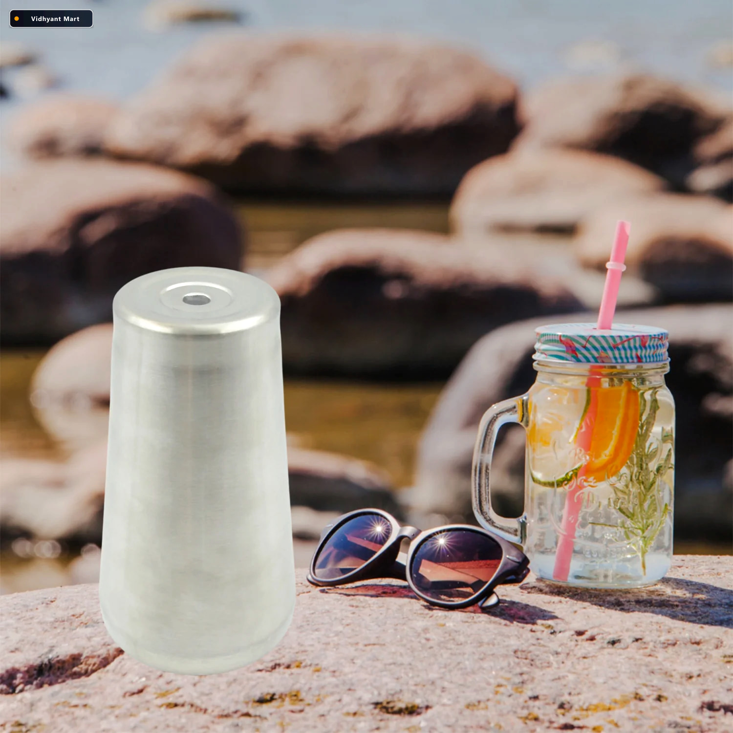 Vidhyant Mart Stainless Steel Travel Mug Insulated Portable Tidy 3