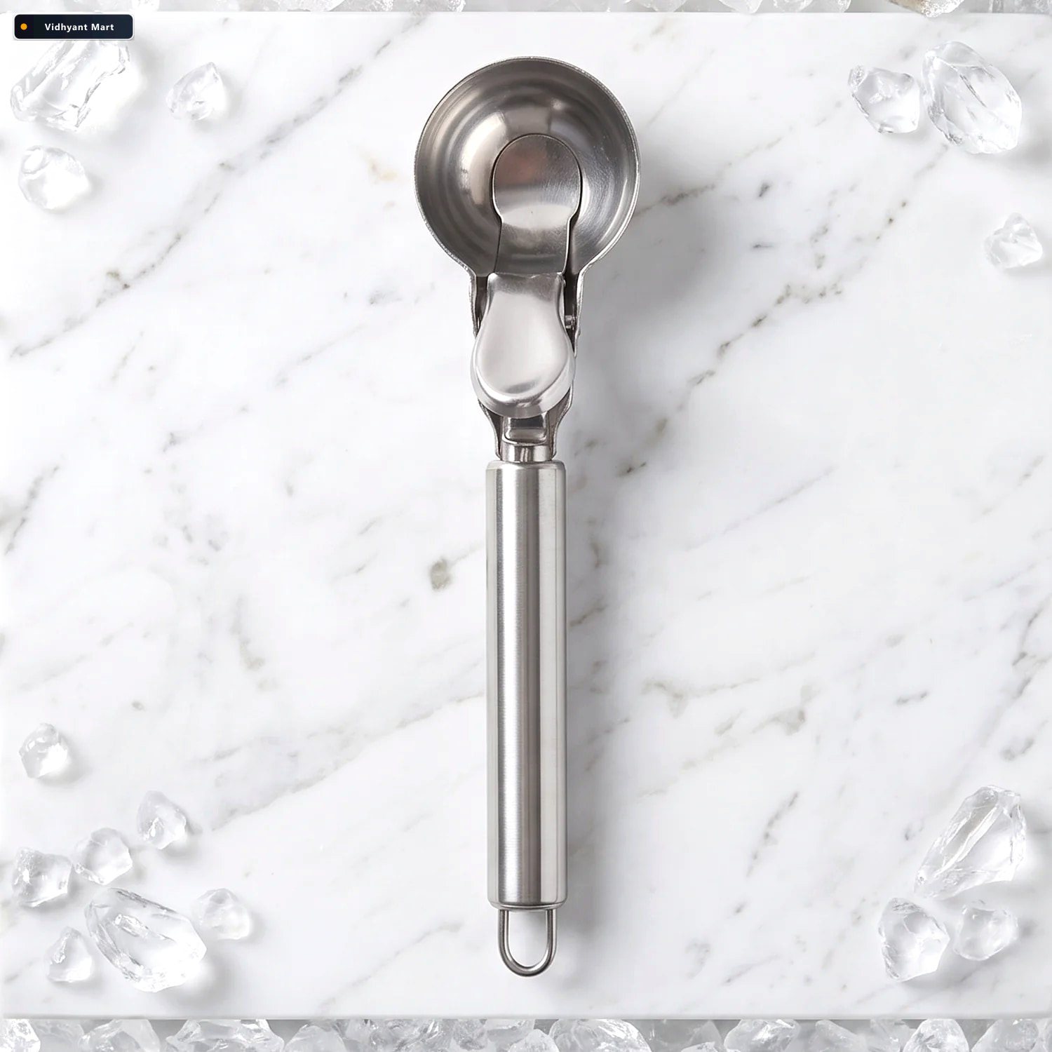 Vidhyant Mart Stainless Steel Trigger Release Ice Cream Scoop Co 3