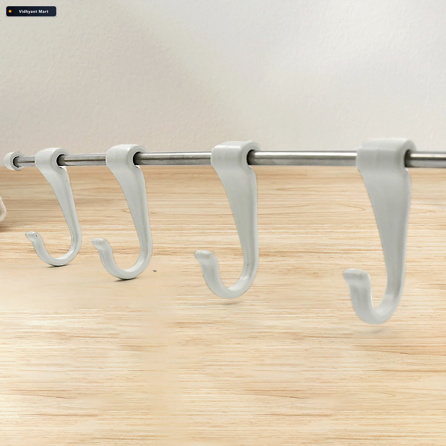 Vidhyant Mart Stainless Steel Utensil Hanger Nail Free Kitchen R 3
