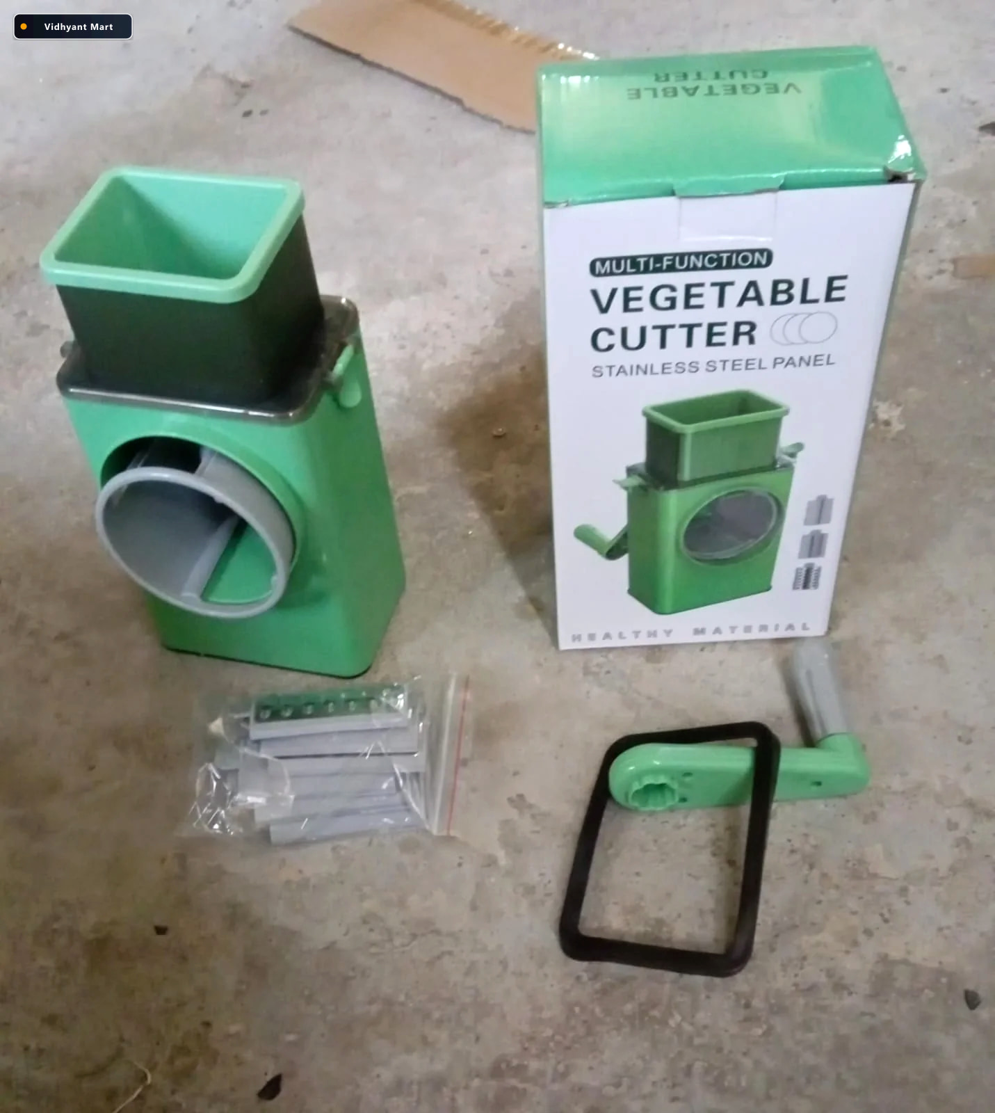 Vidhyant Mart Stainless Steel Vegetable Chopper 6 Blades Mandoli 4