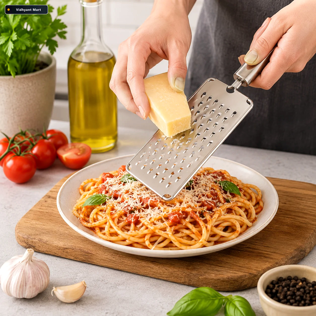 Vidhyant Mart Stainless Steel Vegetable Grater Sharp Durable Set 1