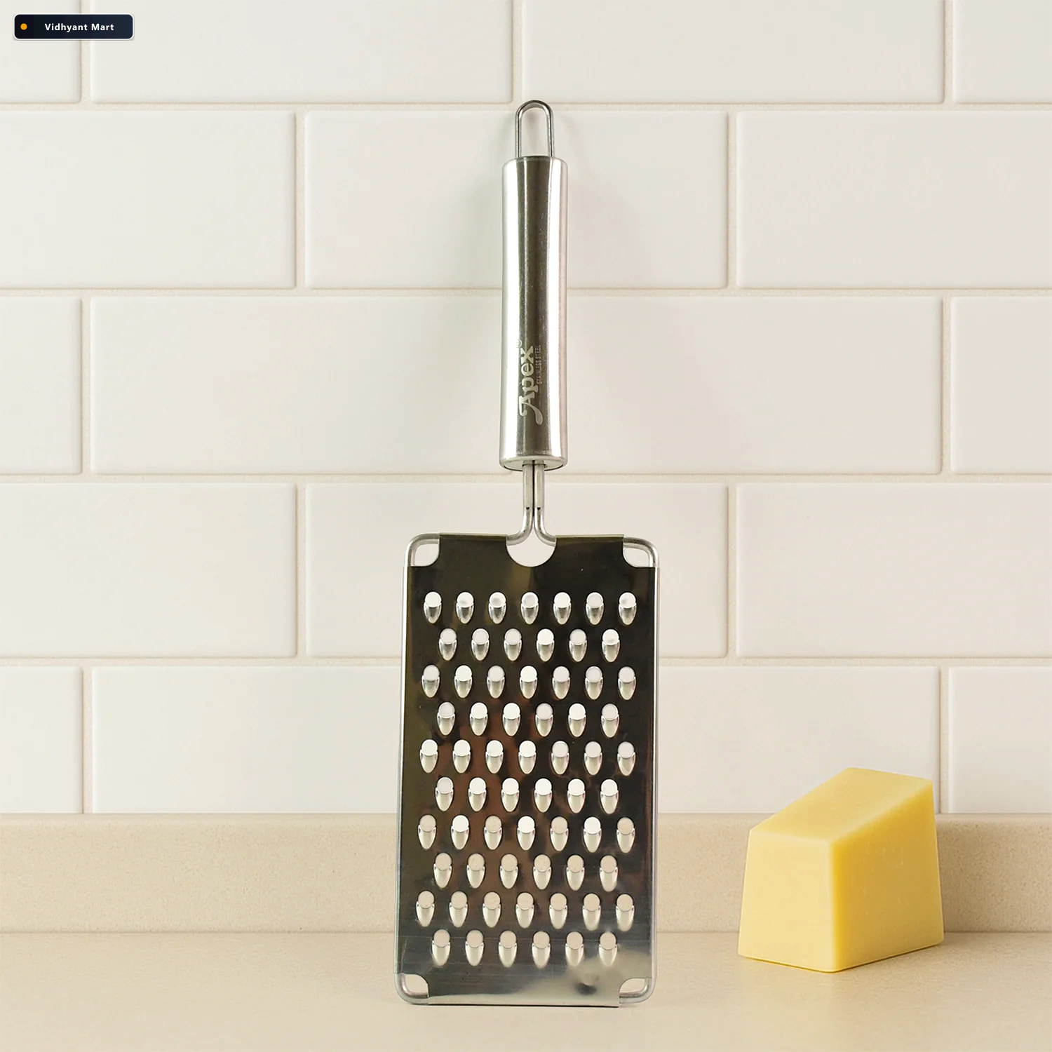 Vidhyant Mart Stainless Steel Vegetable Grater Sharp Durable Set 4