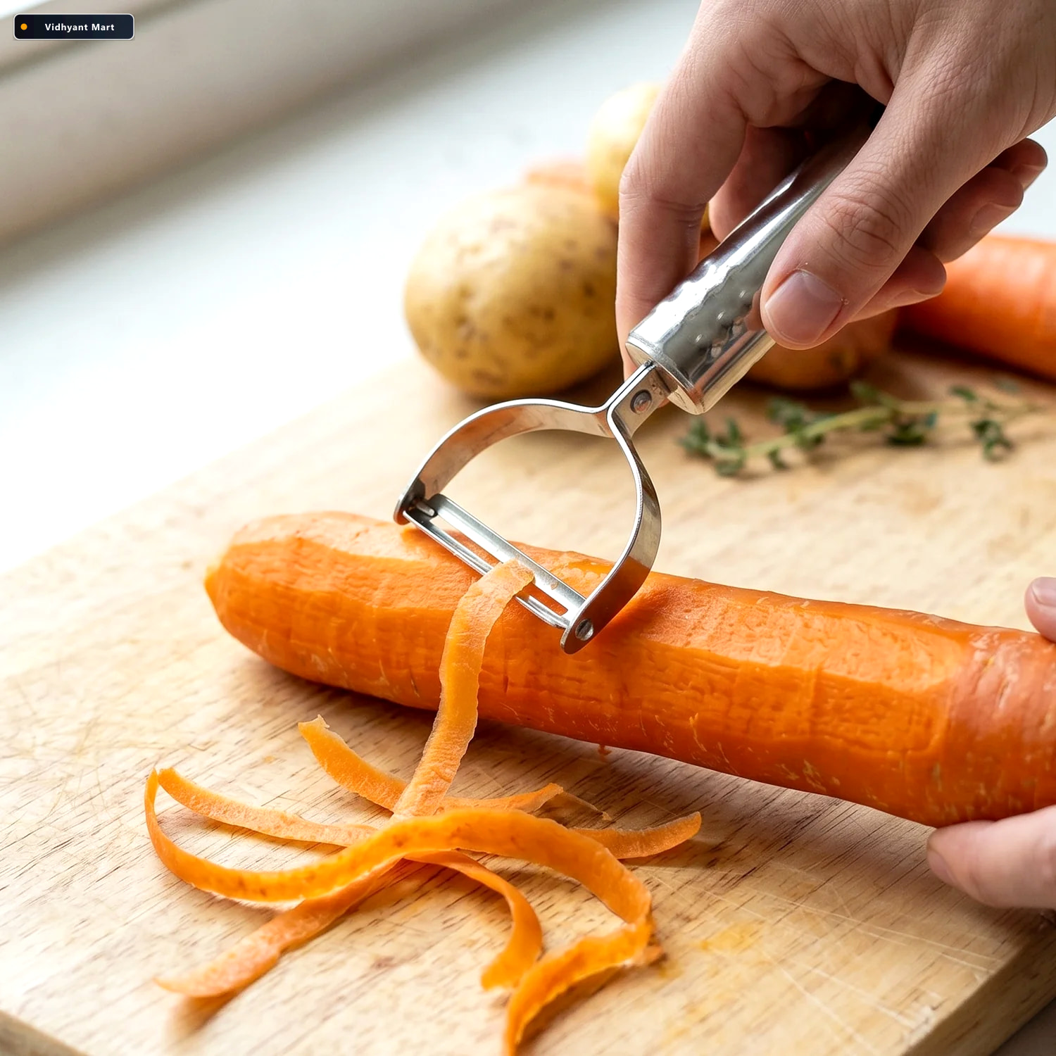 Vidhyant Mart Stainless Steel Vegetable Peeler Effortless Food P 3