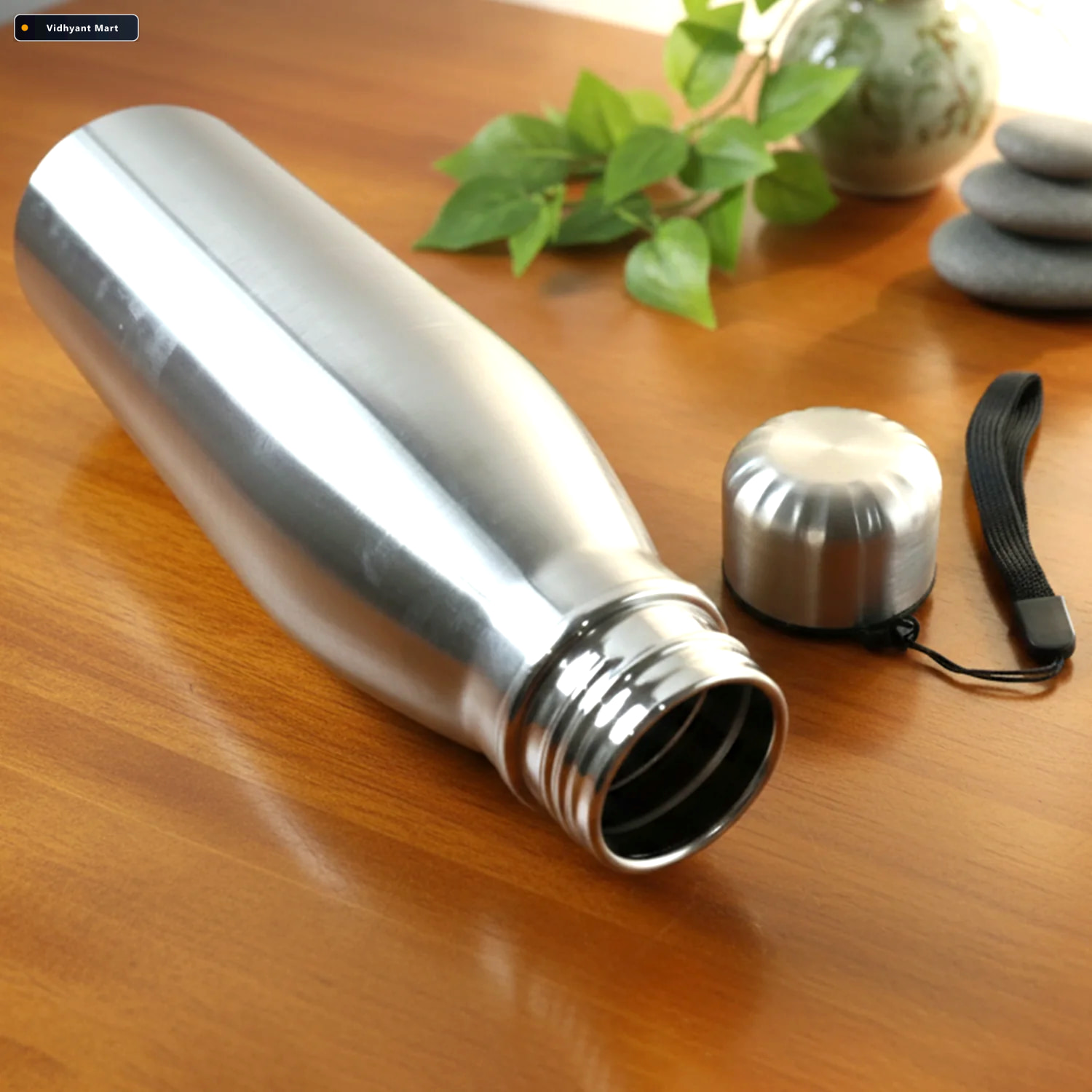 Vidhyant Mart Stainless Steel Water Bottle 1000 Ml Leakproof Wit 3
