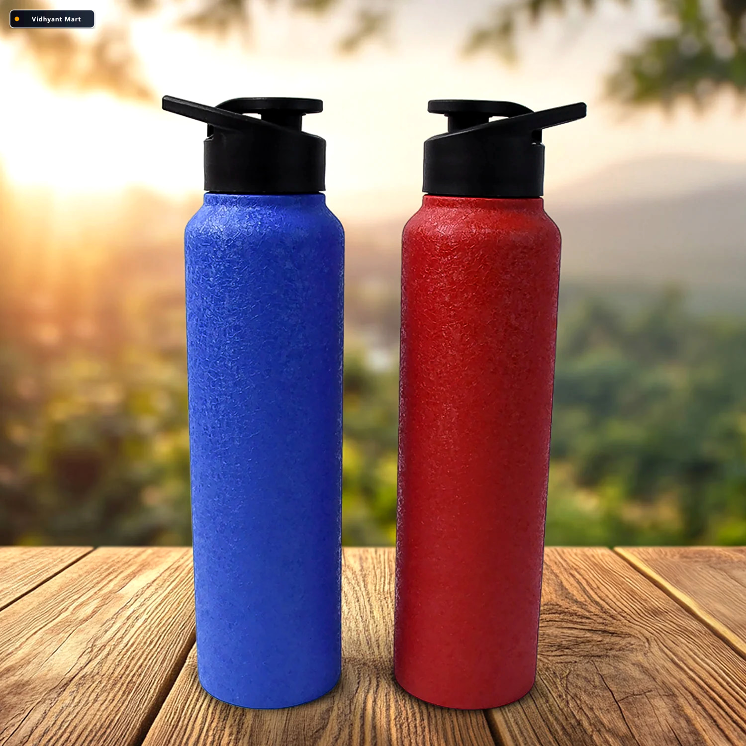 Vidhyant Mart Stainless Steel Water Bottle 1000ml Leakproof Insu 1