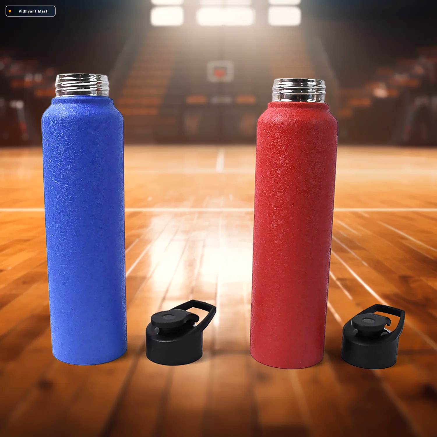 Vidhyant Mart Stainless Steel Water Bottle 1000ml Leakproof Insu 2