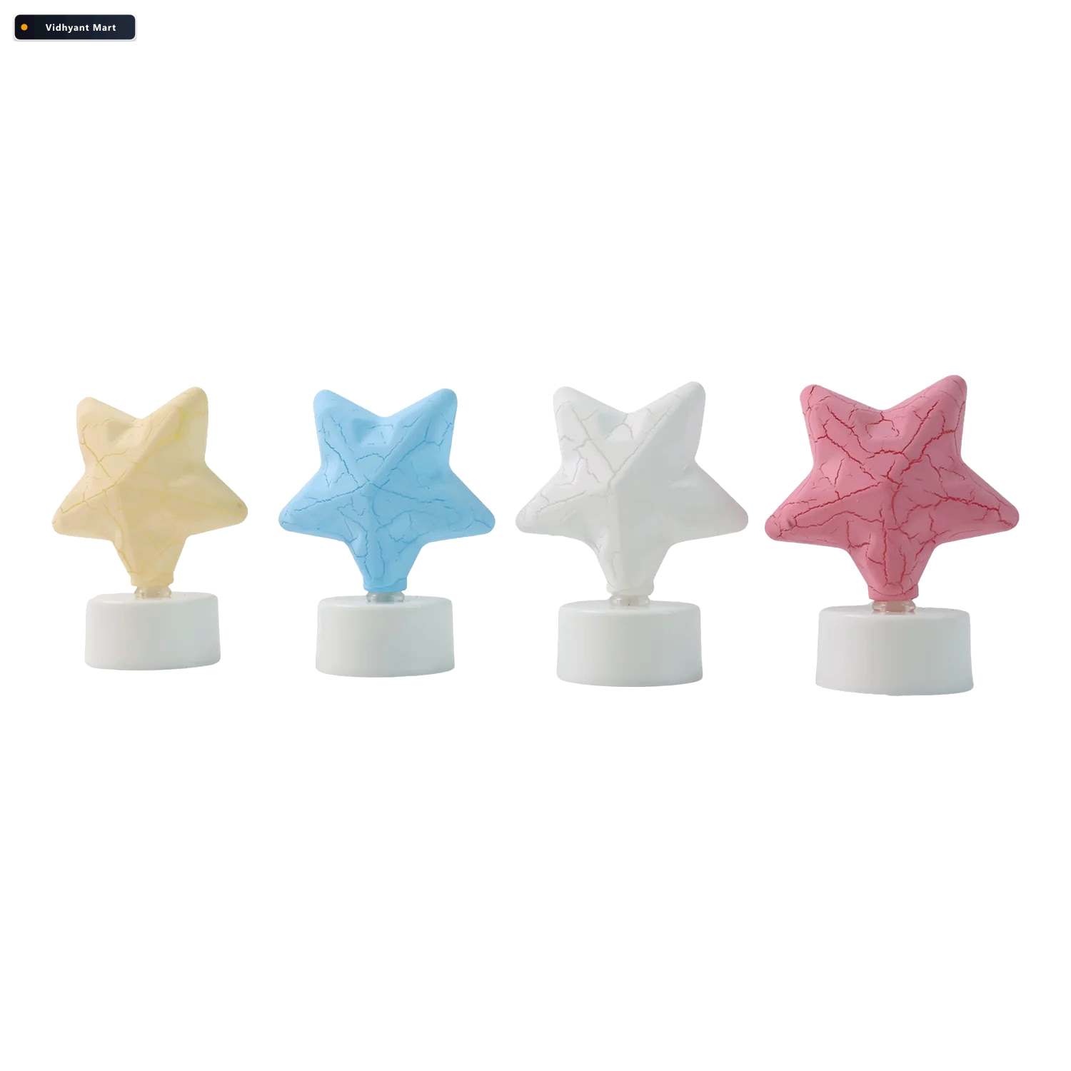 Vidhyant Mart Star Led Tealight Candles Set Of 4 Flameless Festi 4