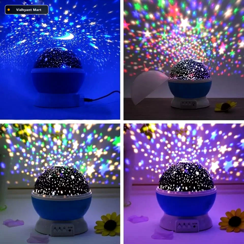 Vidhyant Mart Star Projector Night Lamp Rotating Colour Change I 2
