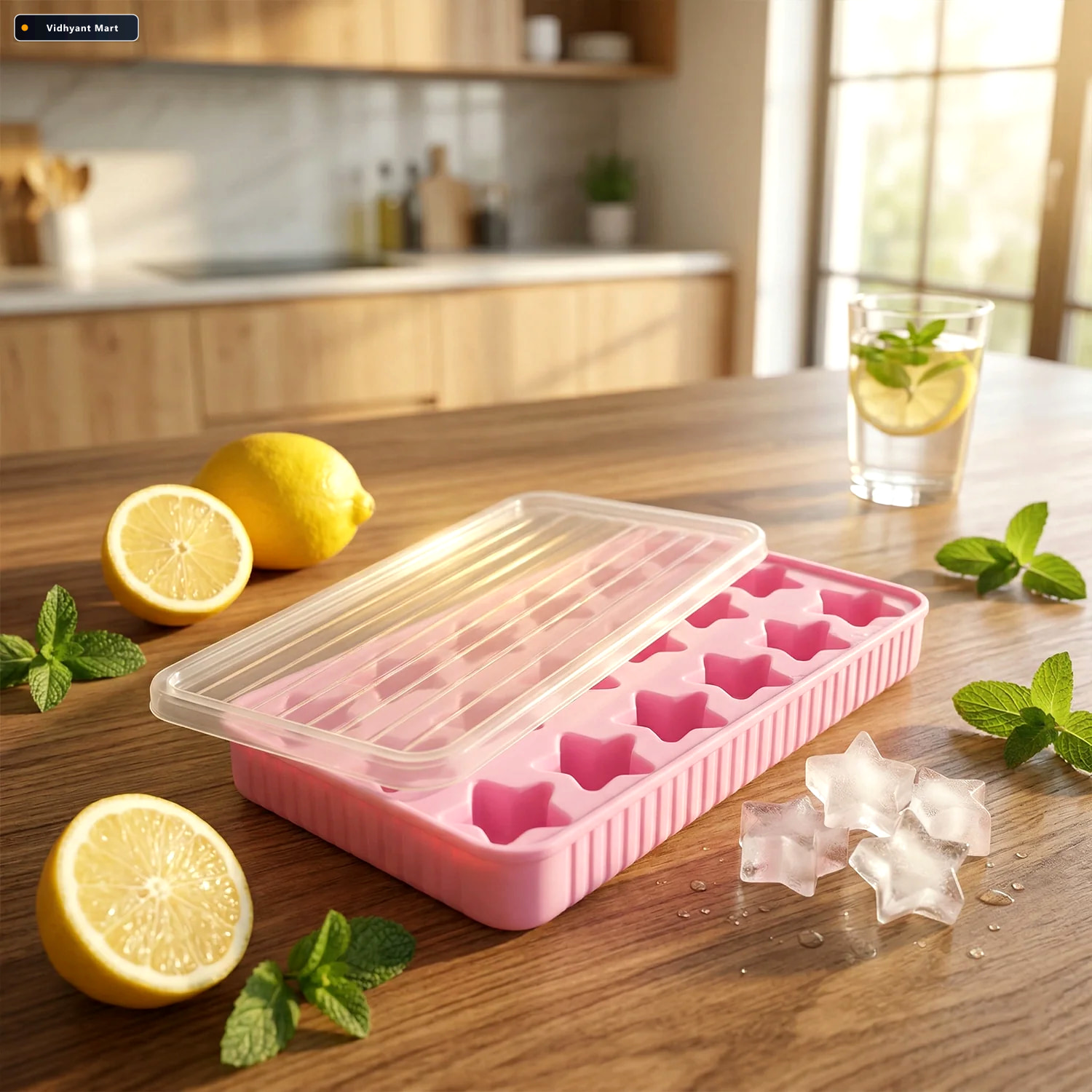 Vidhyant Mart Star Shape Ice Cube Tray With Lid Creative Multipu 2