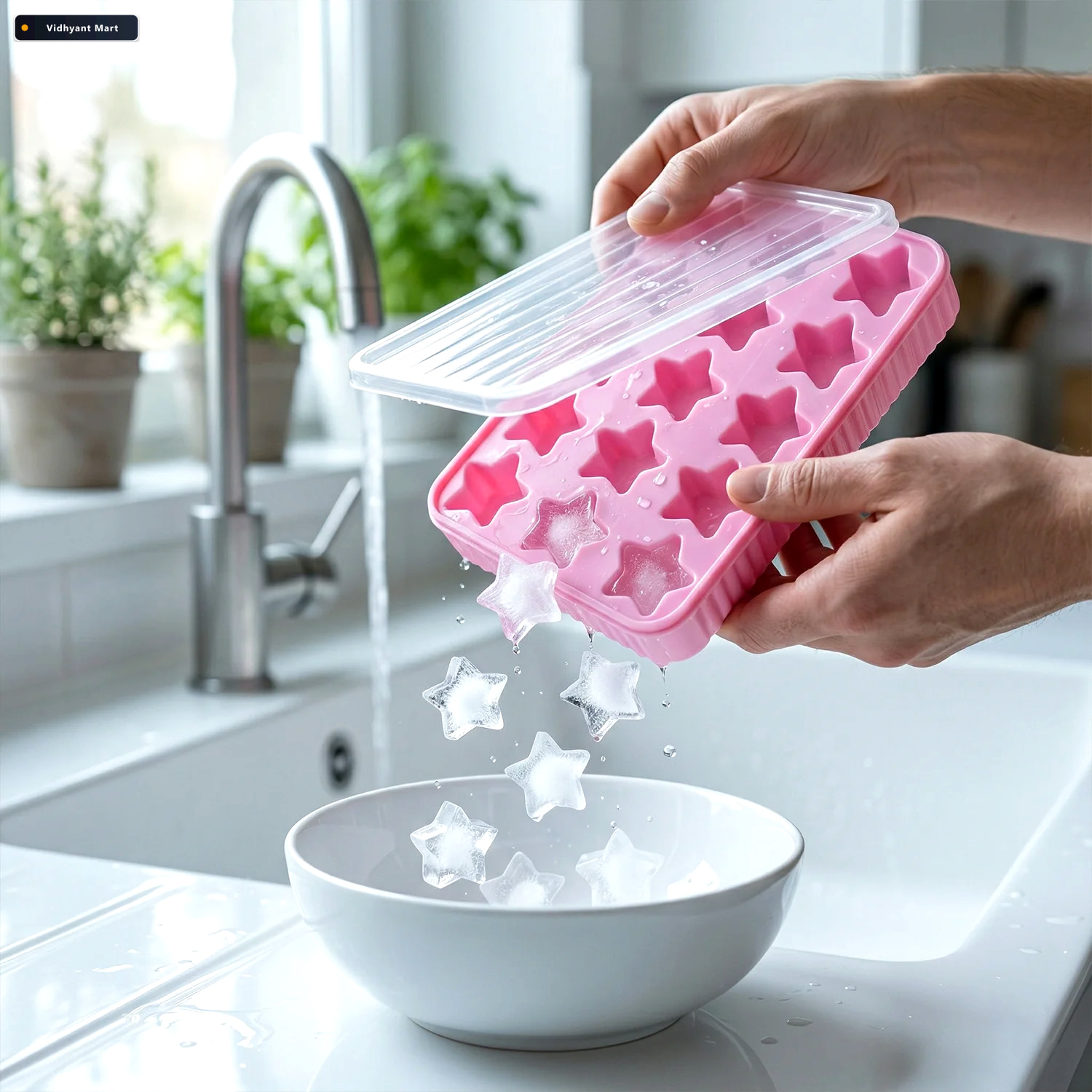 Vidhyant Mart Star Shape Ice Cube Tray With Lid Creative Multipu 3