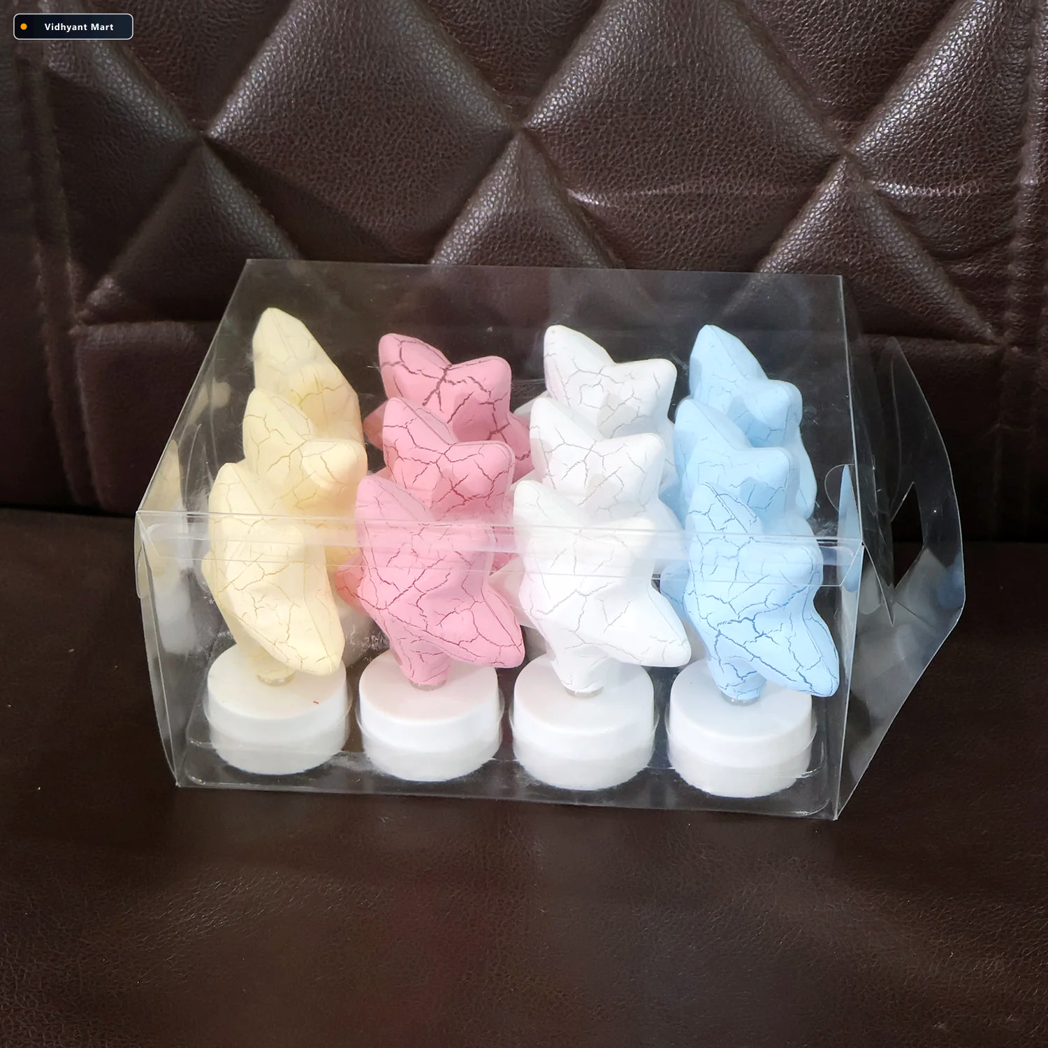 Vidhyant Mart Star Shape Led Tealight Candles Set Of 12 Decorati 3