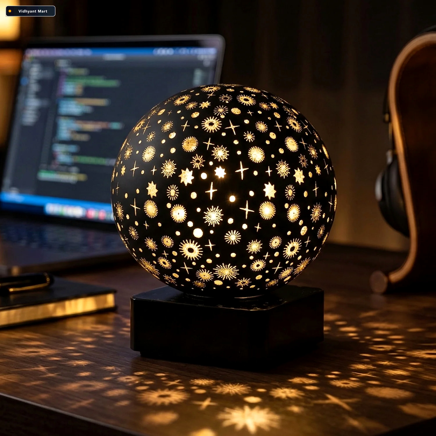 Vidhyant Mart Starry Sky Projector Night Lamp Ambient Led Lighti 2