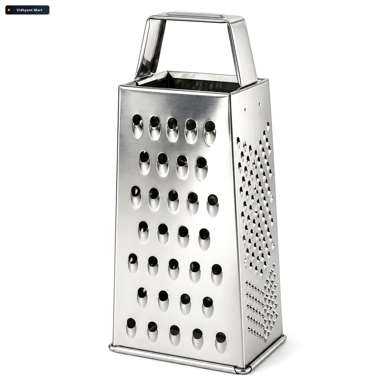 Vidhyant Mart Steel Box Grater And Vegetable Slicer For Cheese S 4