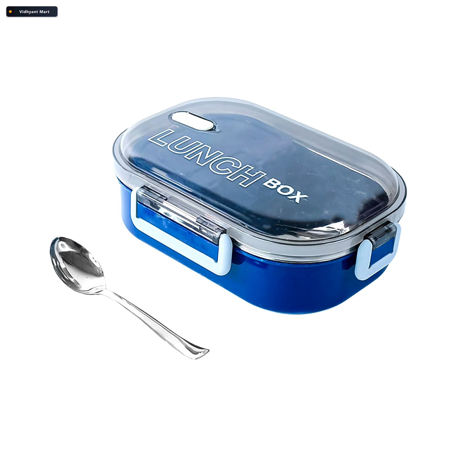 Vidhyant Mart Steel Lunch Box Airtight Leak Proof Dual Compartme 3