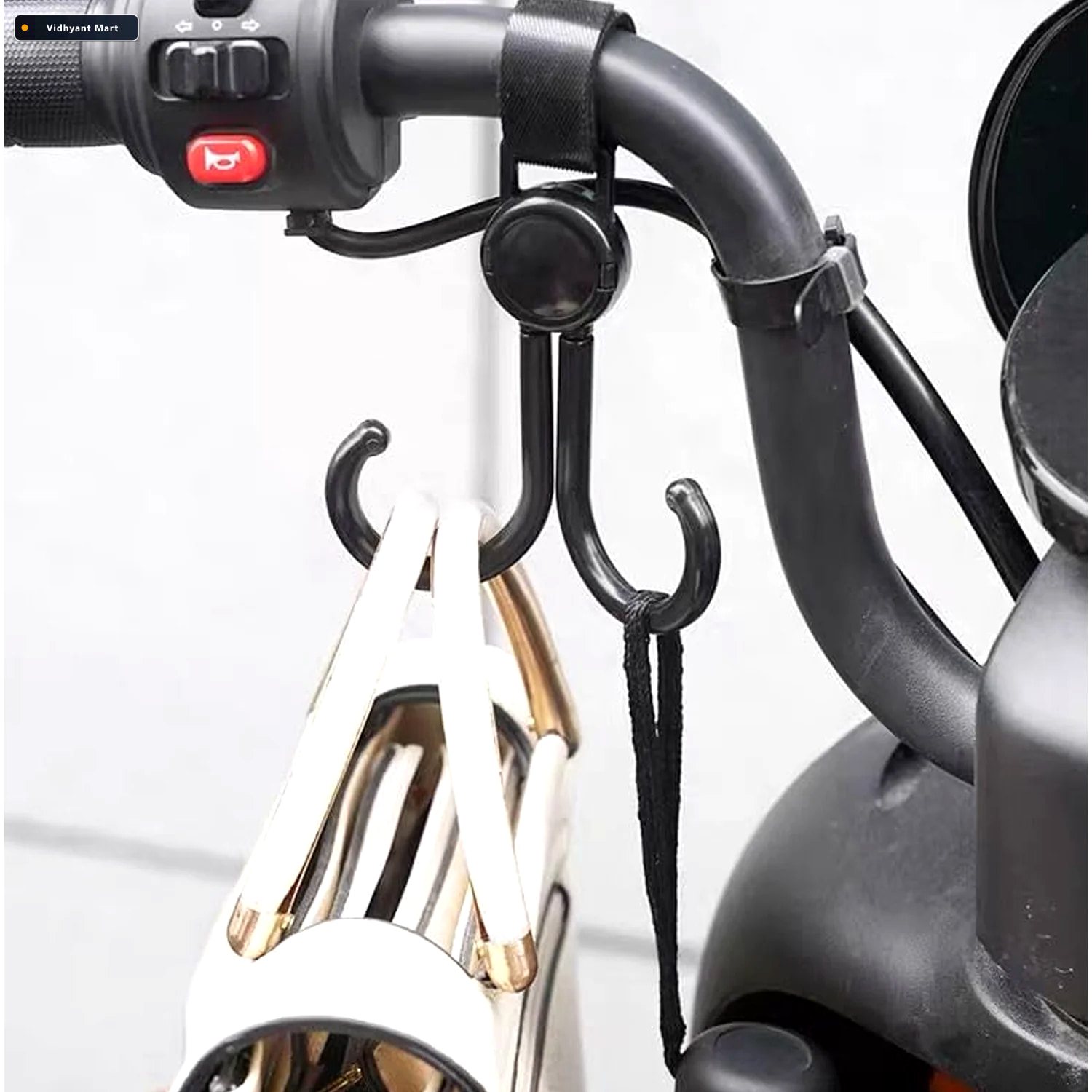 Vidhyant Mart Stroller Hook 360 Rotating Multi Purpose Bag Hange 3