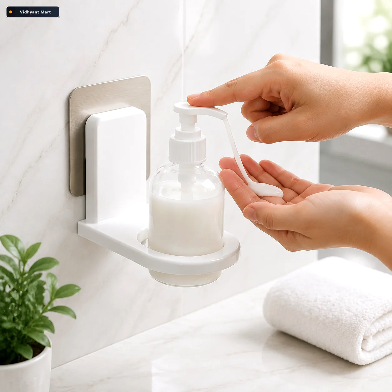 Vidhyant Mart Strong Adhesive Wall Hook For Shampoo Body Wash Bo 1