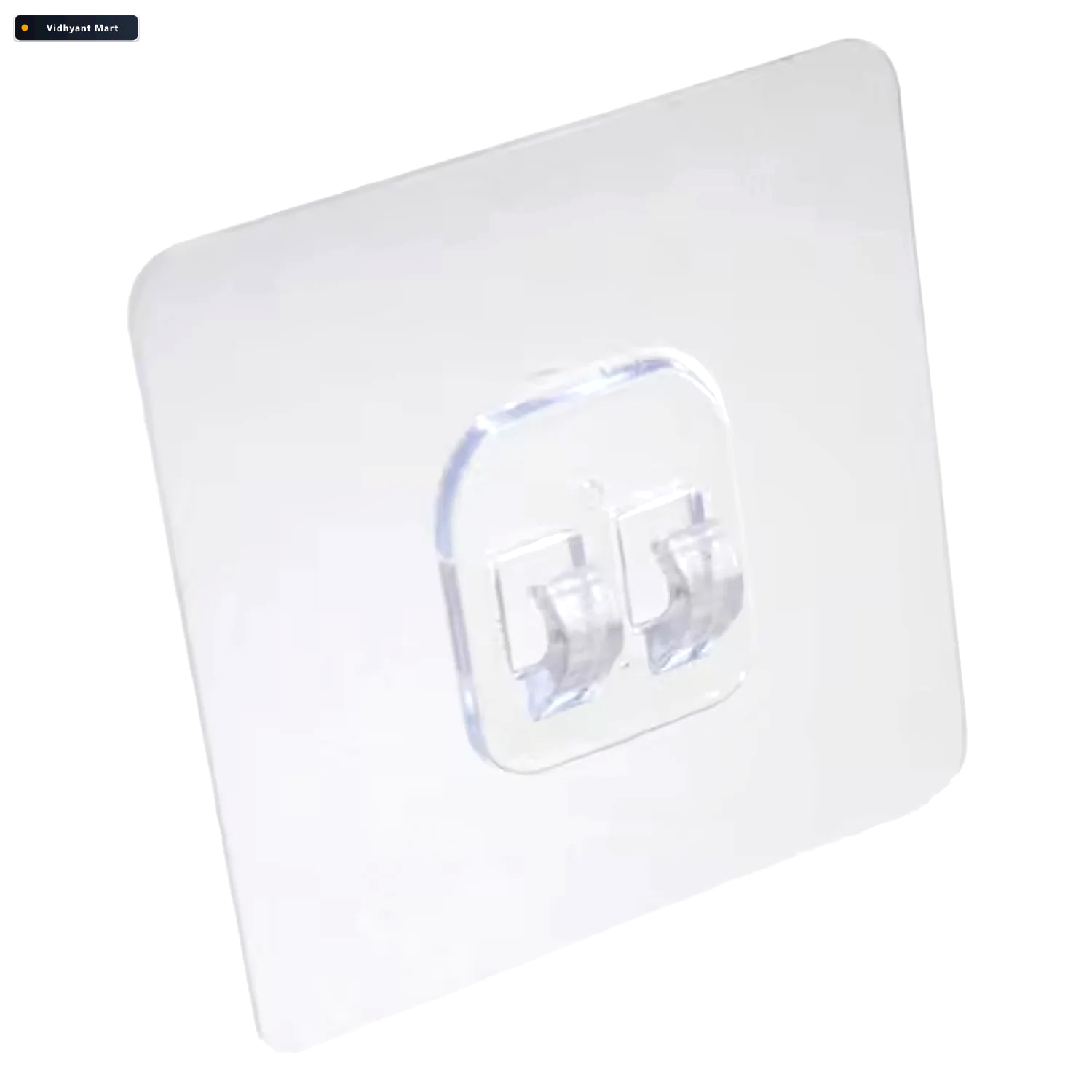 Vidhyant Mart Strong Self Adhesive Wall Hooks Punch Free Waterpr 4