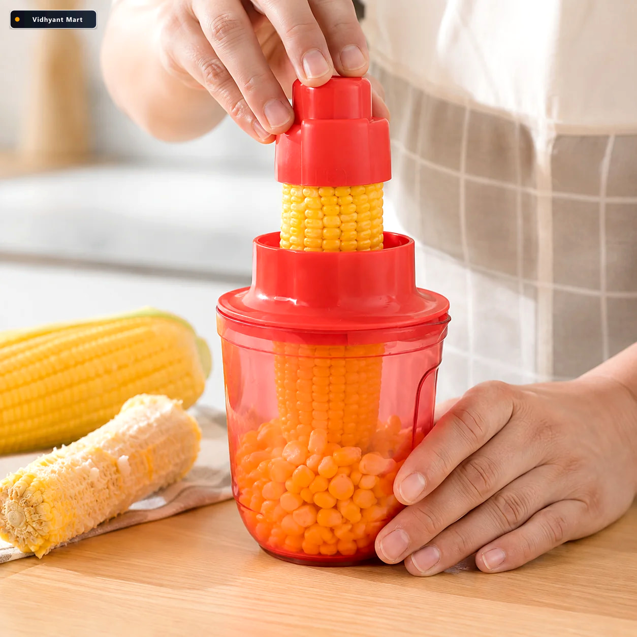 Vidhyant Mart Supermom Corn Cutter With Steel Blades For Easy Ke 1