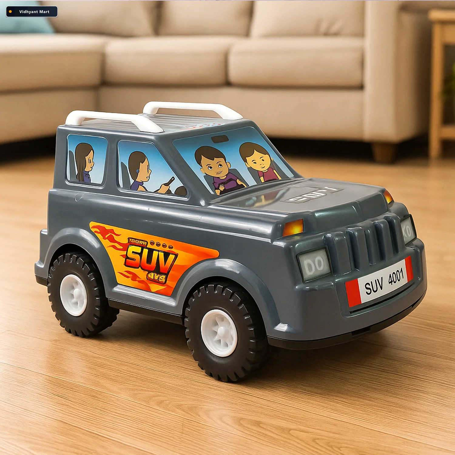 Vidhyant Mart Suv Toy Car For Kids Realistic Design Movable Whee 4