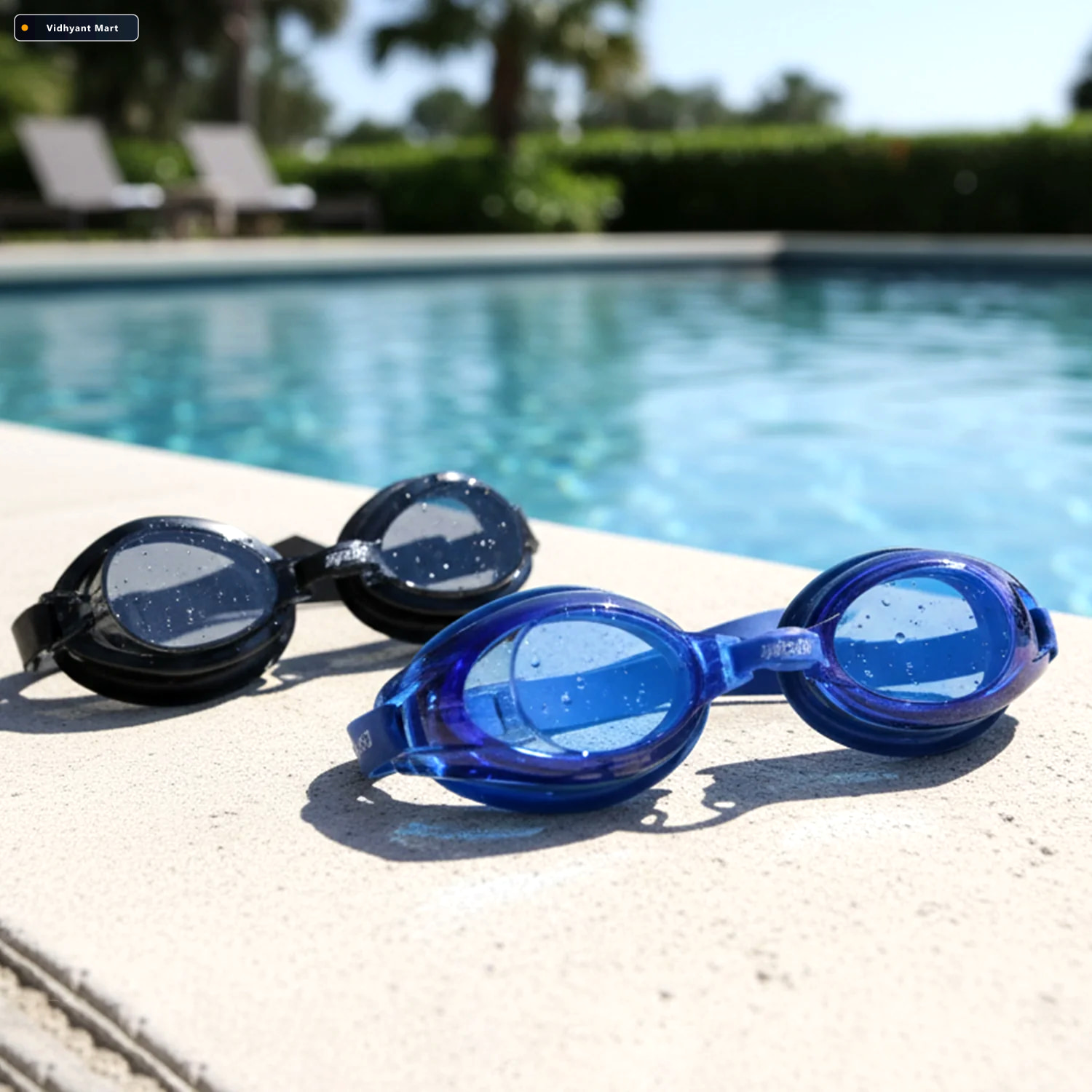 Vidhyant Mart Swimming Goggles Anti Fog Water Resistant 2 Piece 3