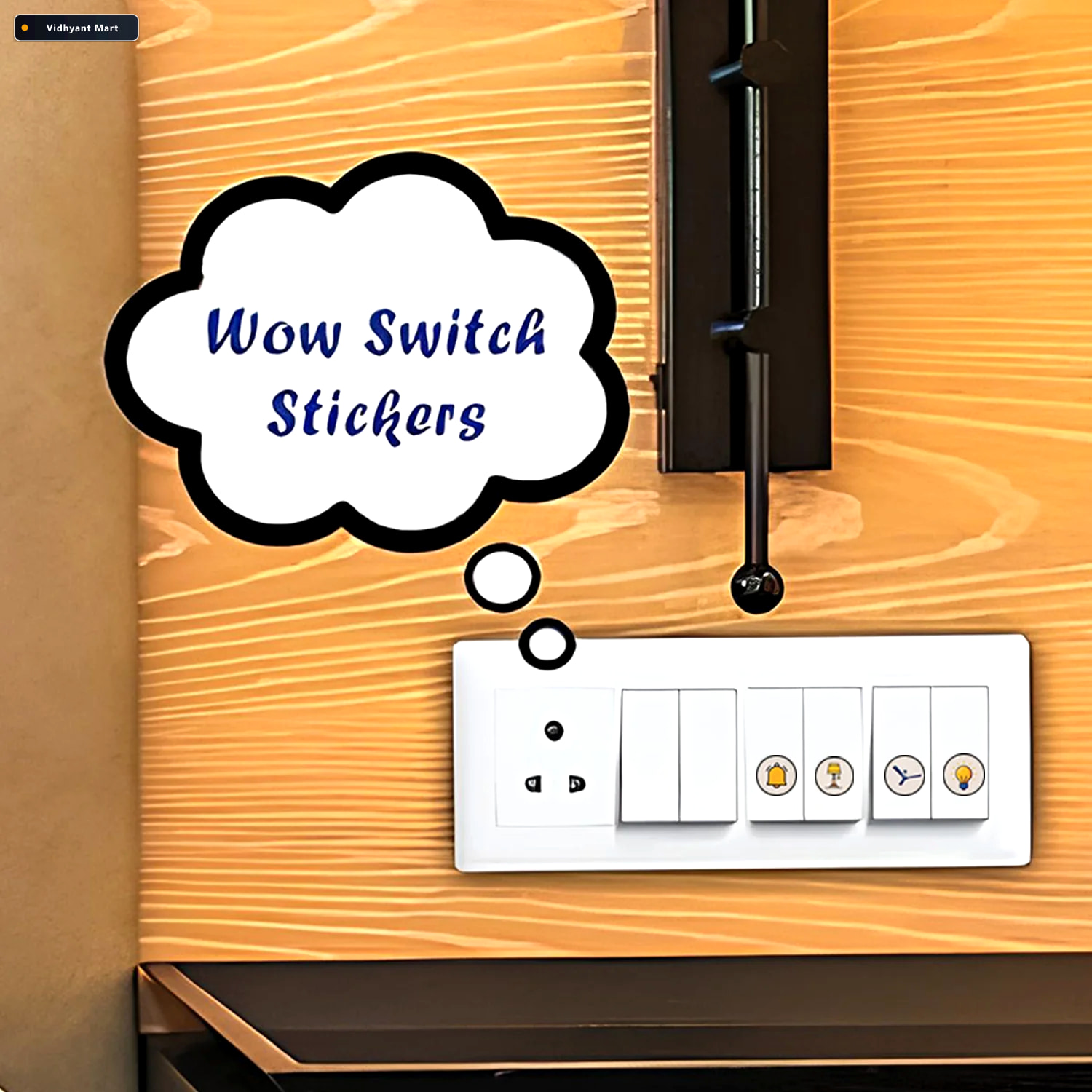 Vidhyant Mart Switch Icon Sticker Sheet 88 Visual Labels For Eas 2