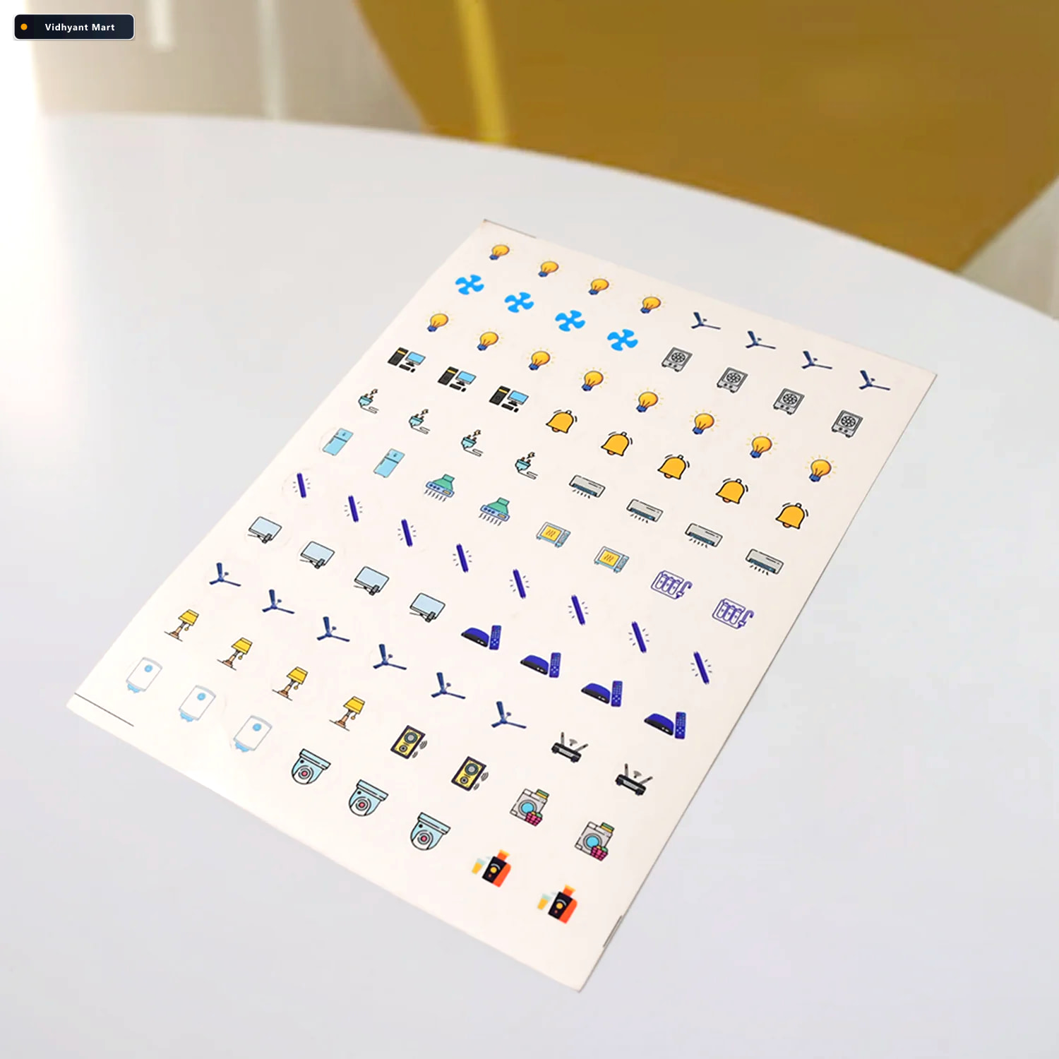Vidhyant Mart Switch Icon Sticker Sheet 88 Visual Labels For Eas 4