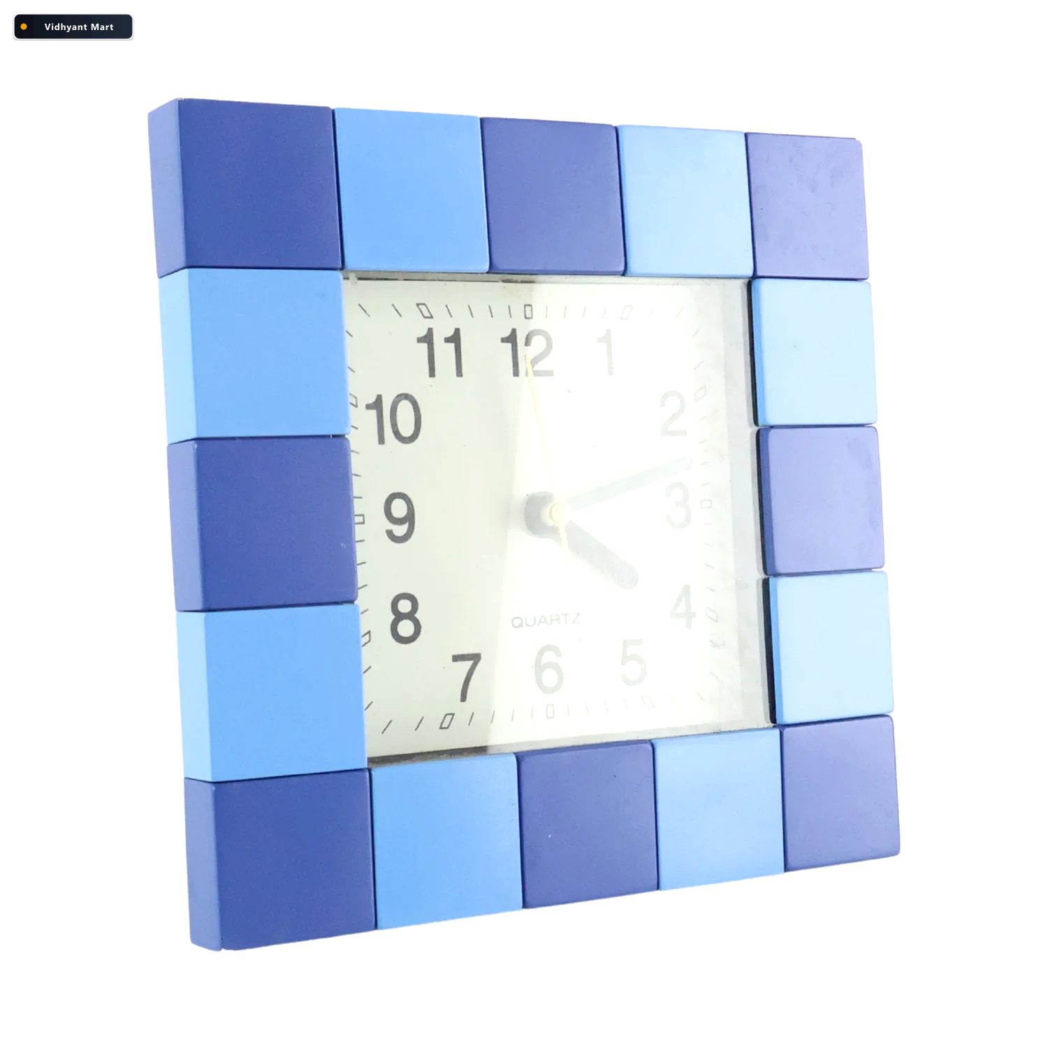 Vidhyant Mart Table Clock Modern Square Quartz For Desk Office H 4