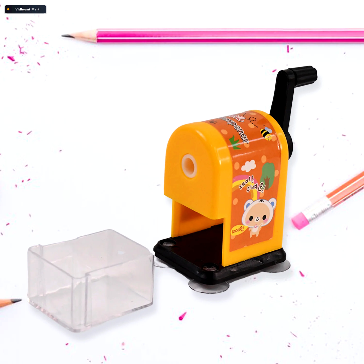Vidhyant Mart Table Pencil Sharpener Compact Precise Sharpening 3