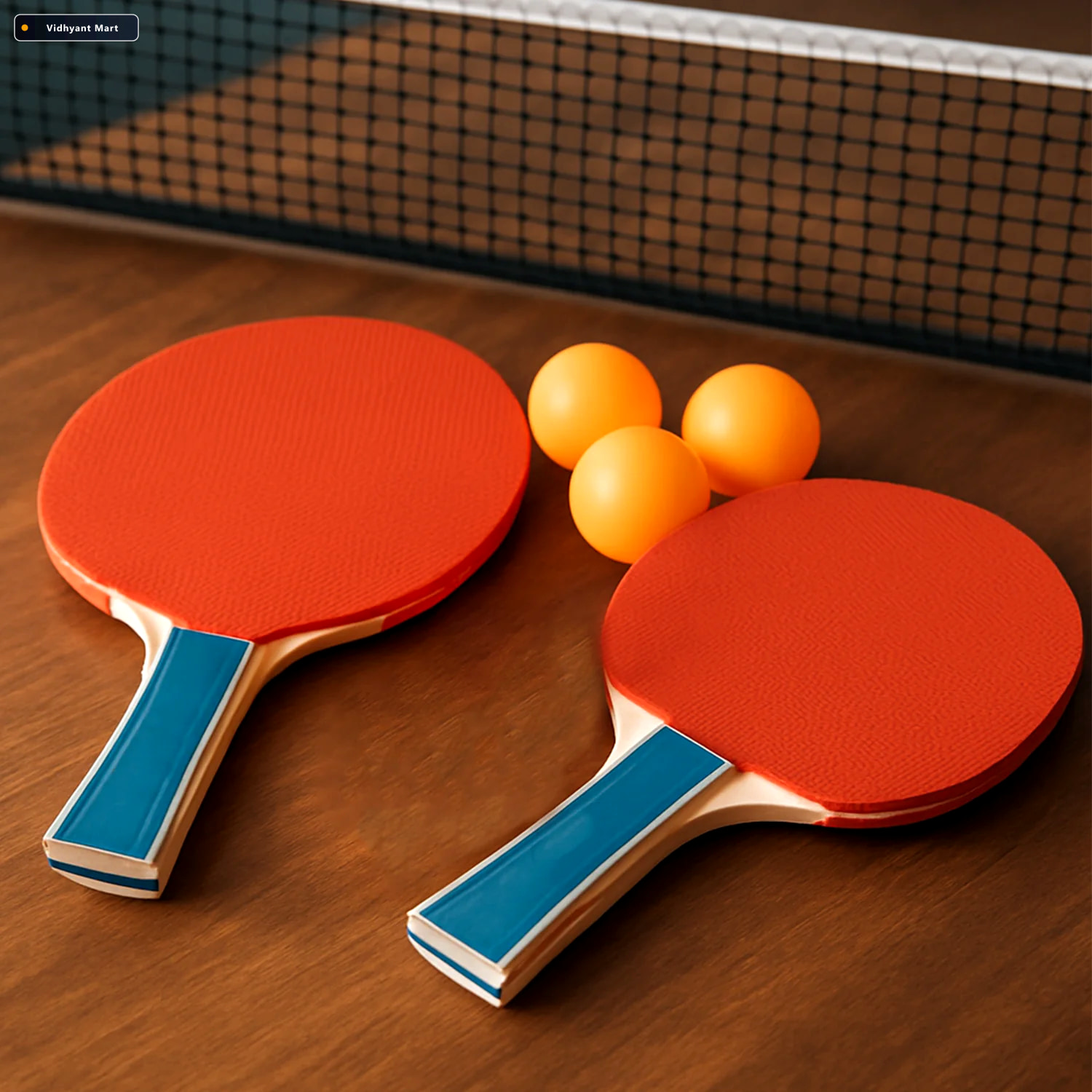 Vidhyant Mart Table Tennis Racket Set Professional Grip Durable 1
