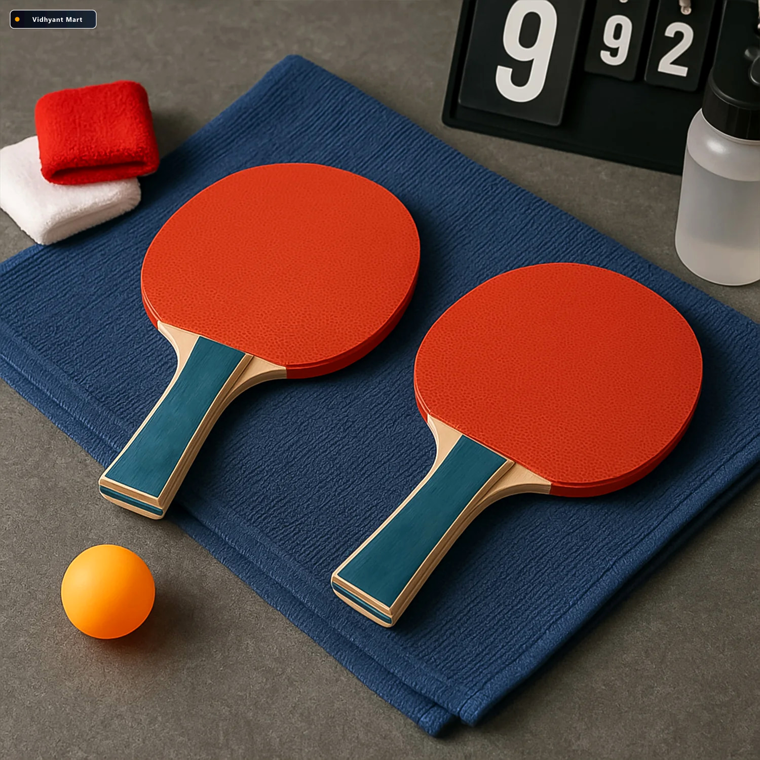 Vidhyant Mart Table Tennis Racket Set Professional Grip Durable 2