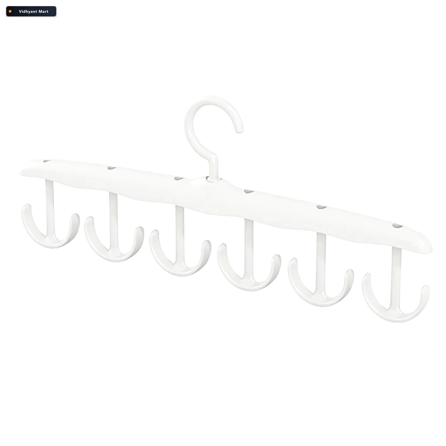 Vidhyant Mart Tank Top Hanger 12 Hook Rotating Closet Organizer 4