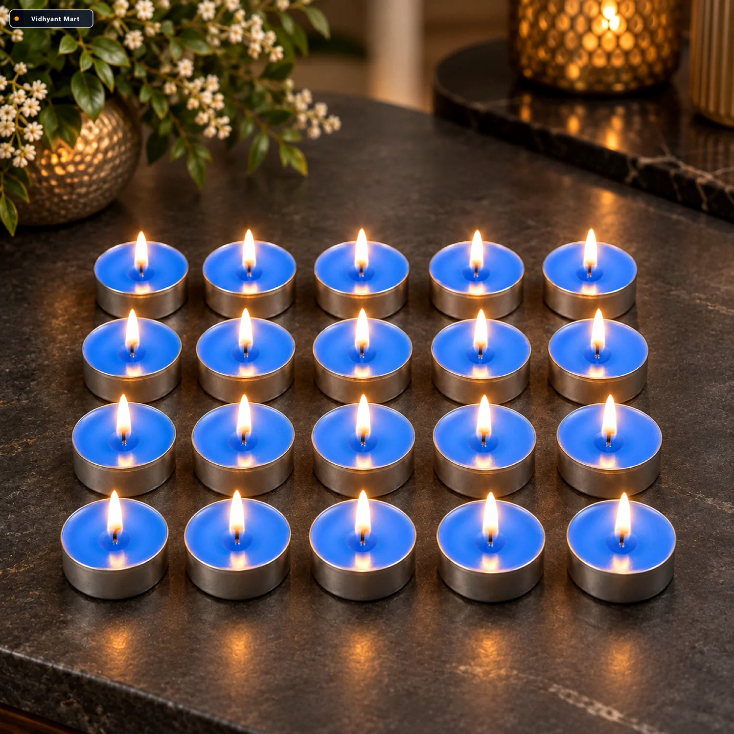 Vidhyant Mart Tea Light Candles Set 20 Multicolor Flameless Cand 1