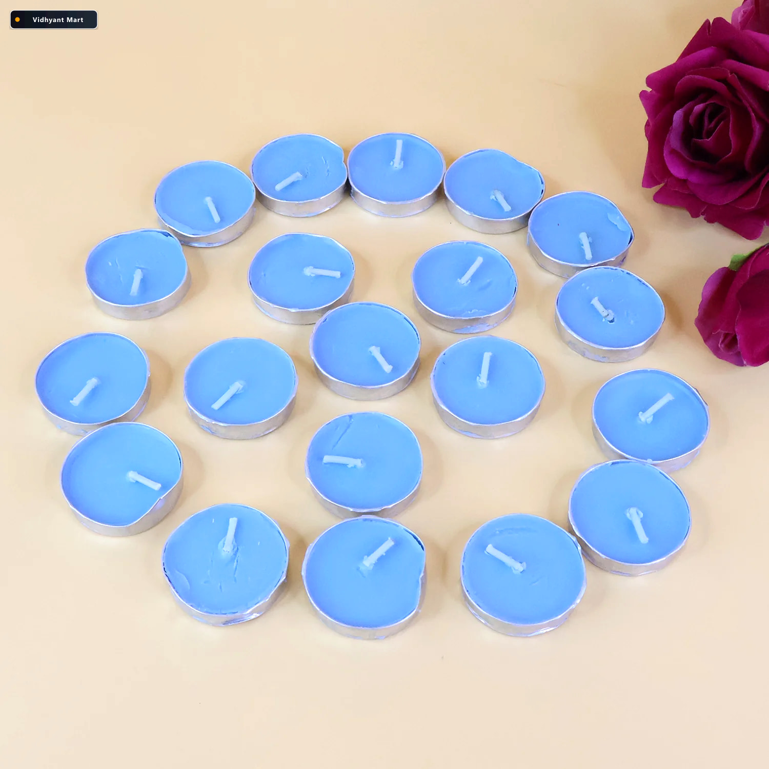 Vidhyant Mart Tea Light Candles Set 20 Multicolor Flameless Cand 3
