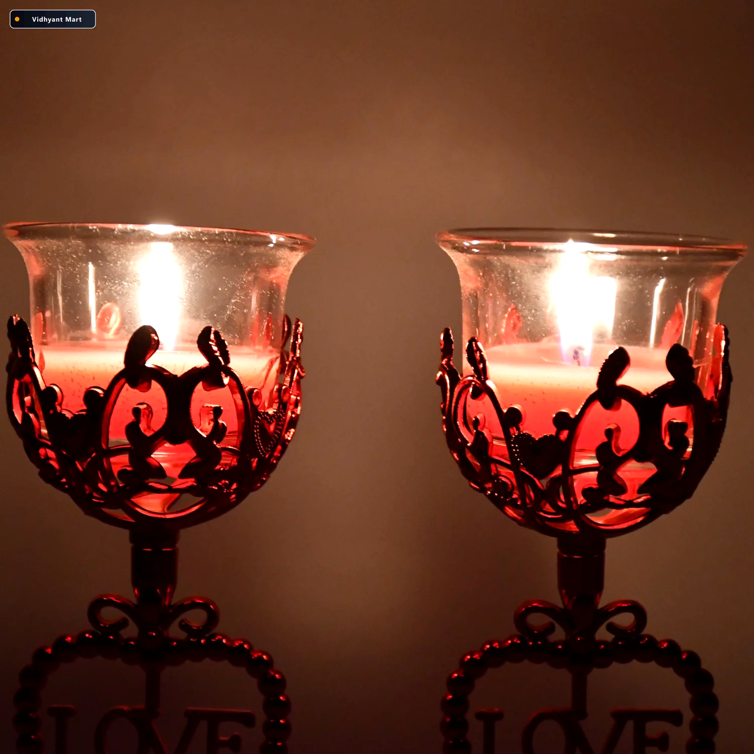 Vidhyant Mart Tea Lights Holder Elegant Candle Stand For Dining 3