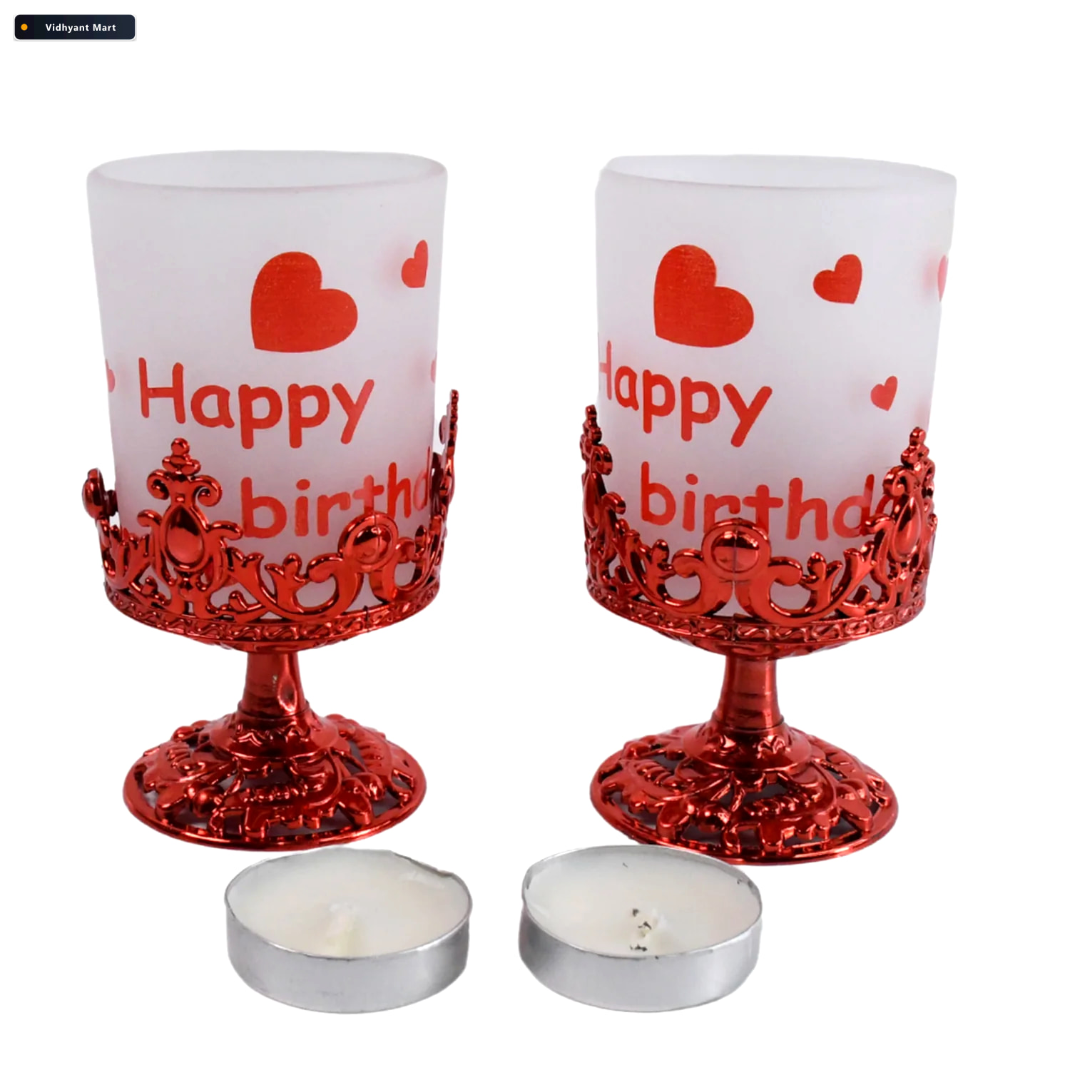 Vidhyant Mart Tealight Holder Stylish Plastic Candle Diya Stand 4