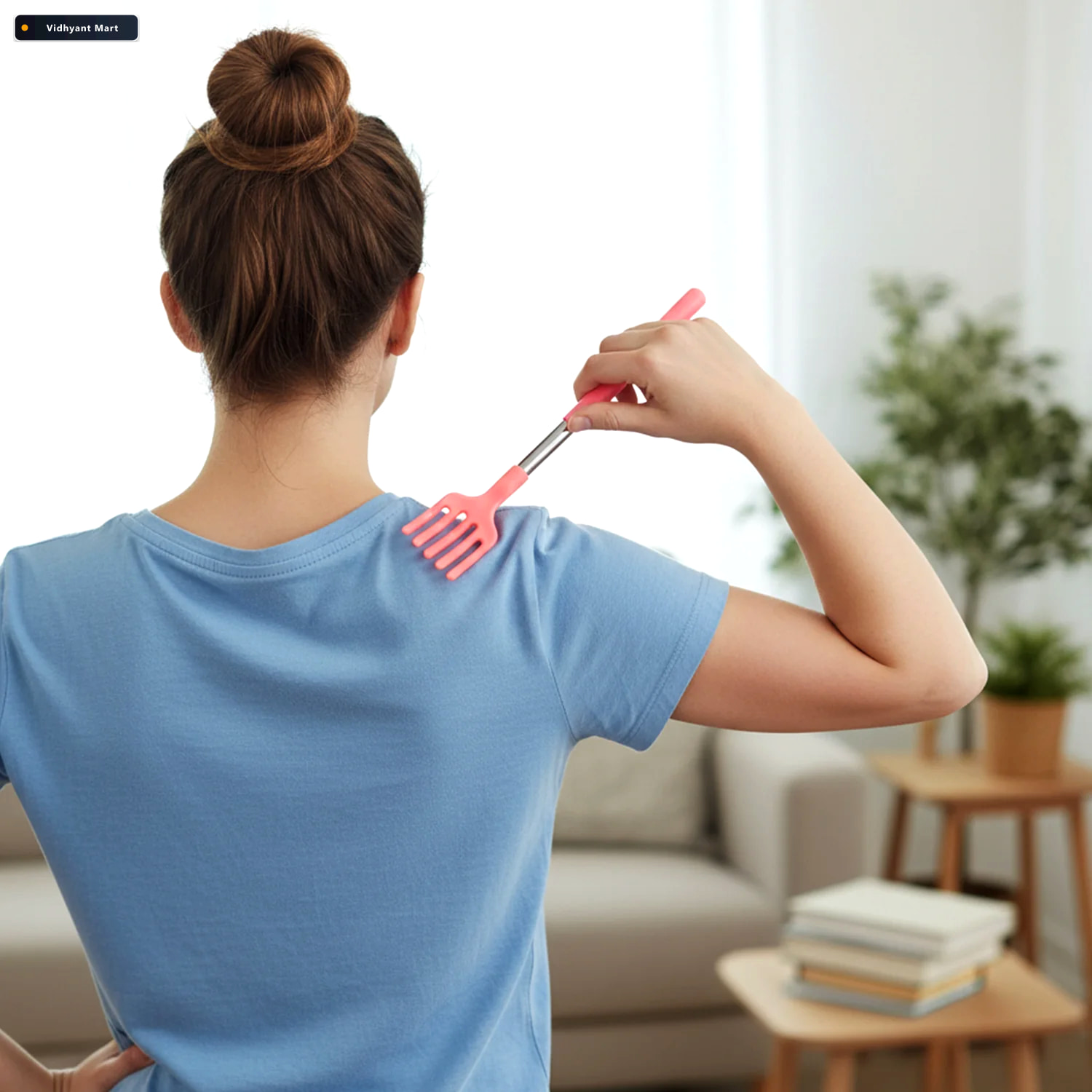 Vidhyant Mart Telescopic Back Scratcher 59cm Extendable Silicone 2