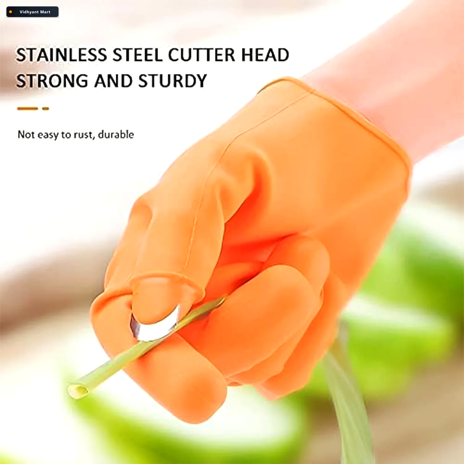 Vidhyant Mart Thumb Knife Finger Protector Right Hand Silicone G 2