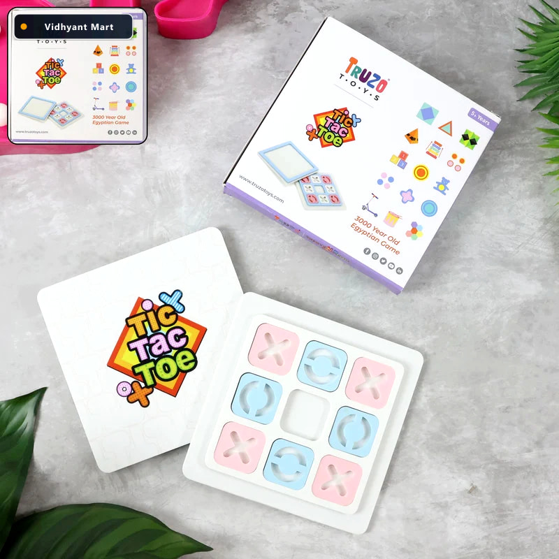 Vidhyant Mart Tic Tac Toe Board Game Classic Portable Strategy S 1